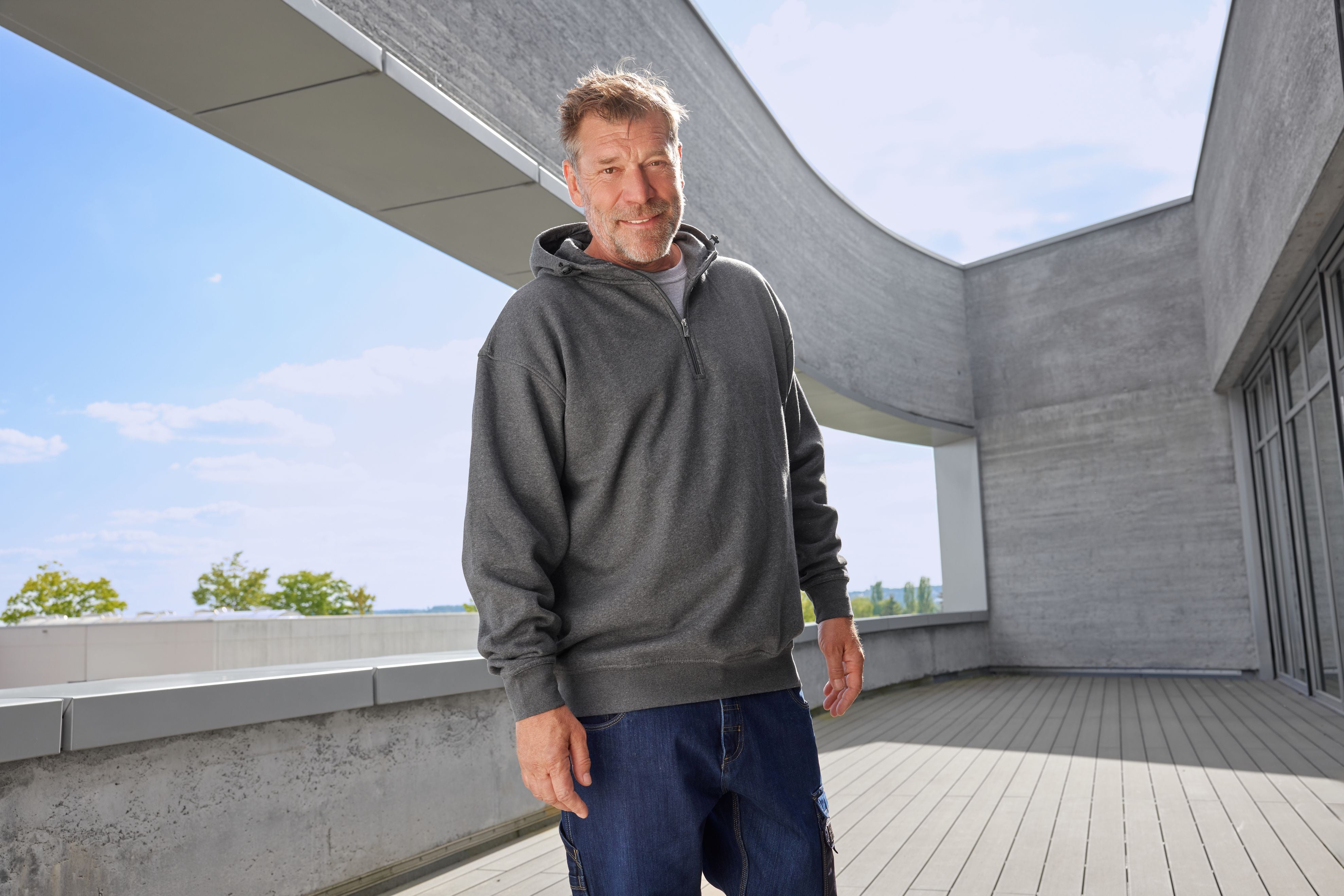 BIO Workwear Half-Zip Hoody OCS Blended