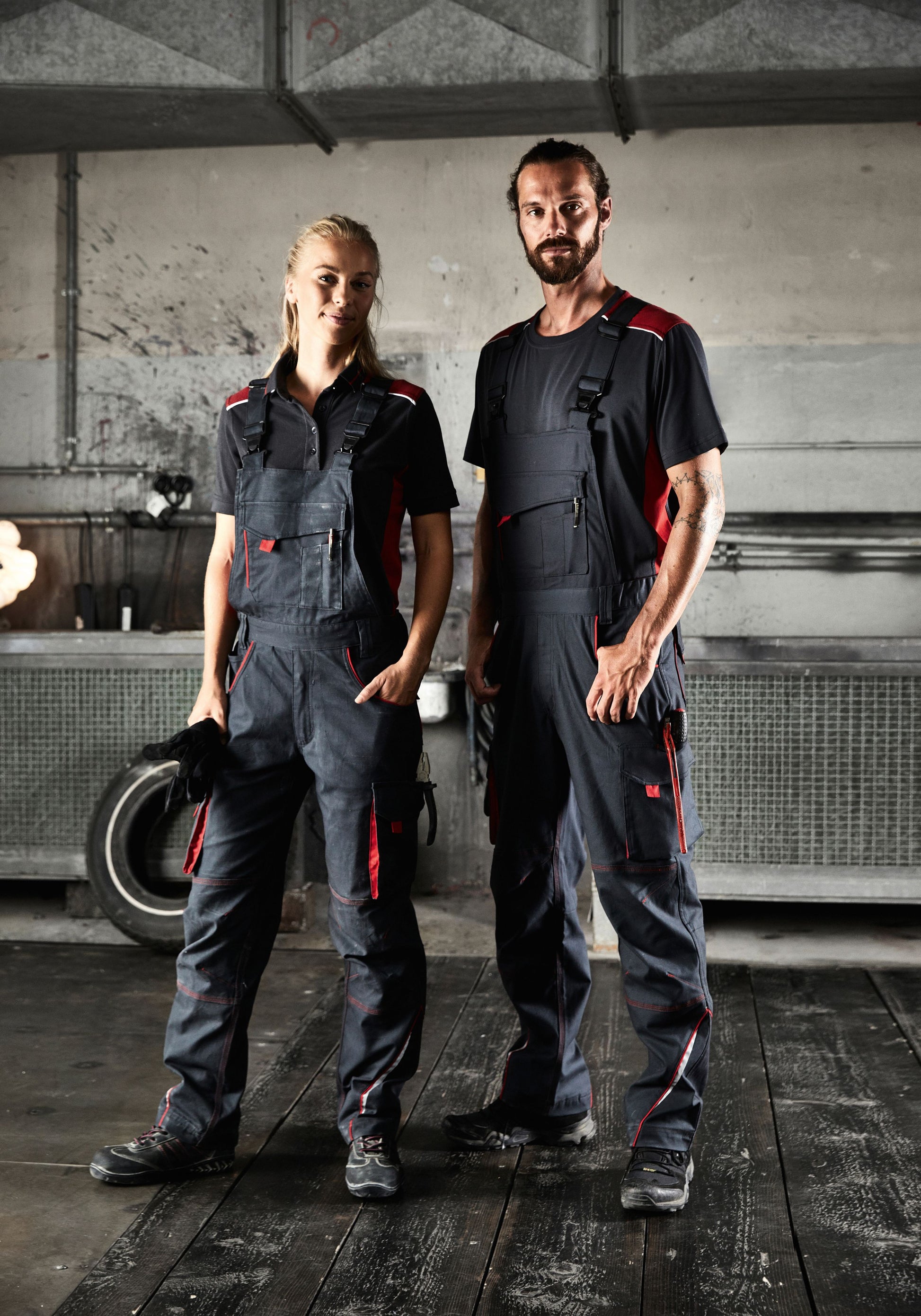 Workwear Pants with Bib - COLOR -