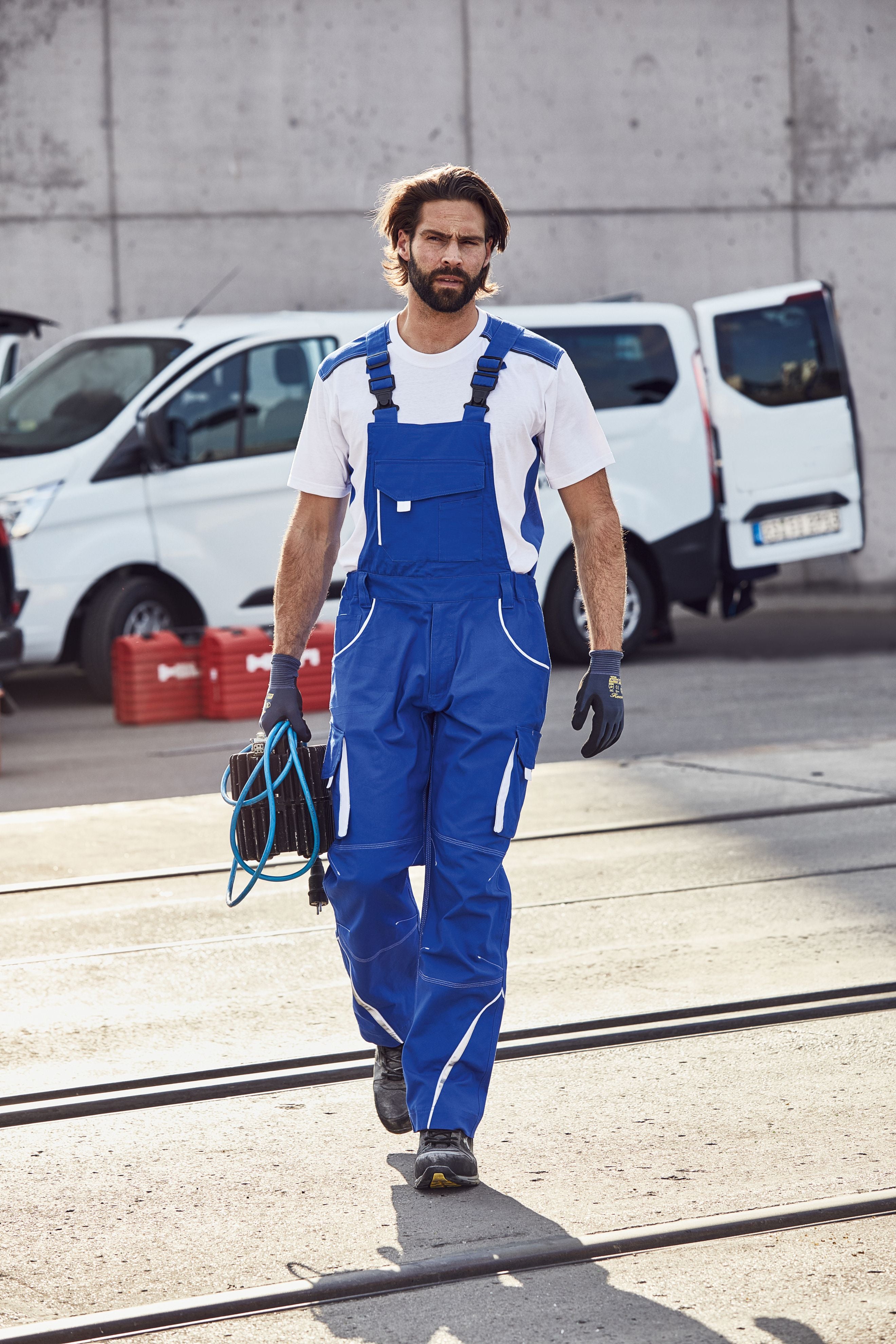 Workwear Pants with Bib - COLOR -