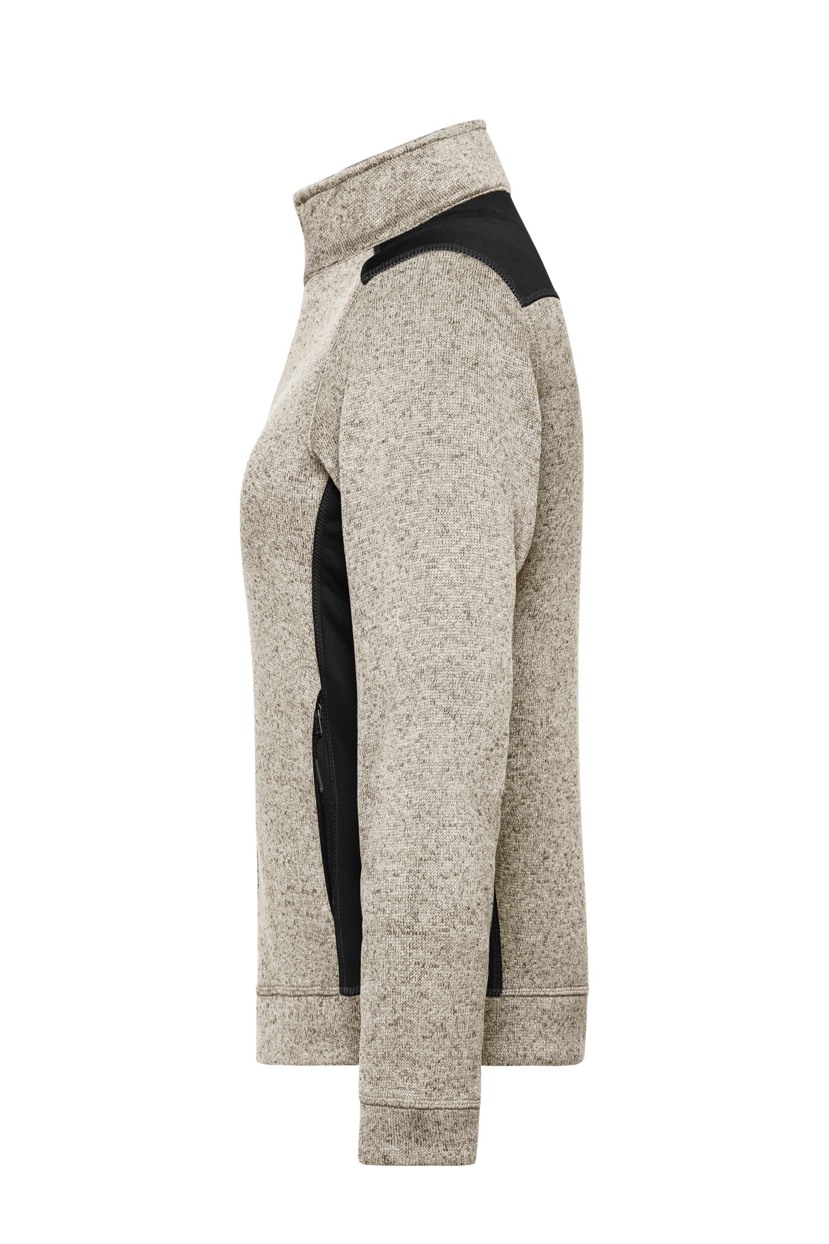 Ladies' Knitted Workwear Fleece Jacket - STRONG -