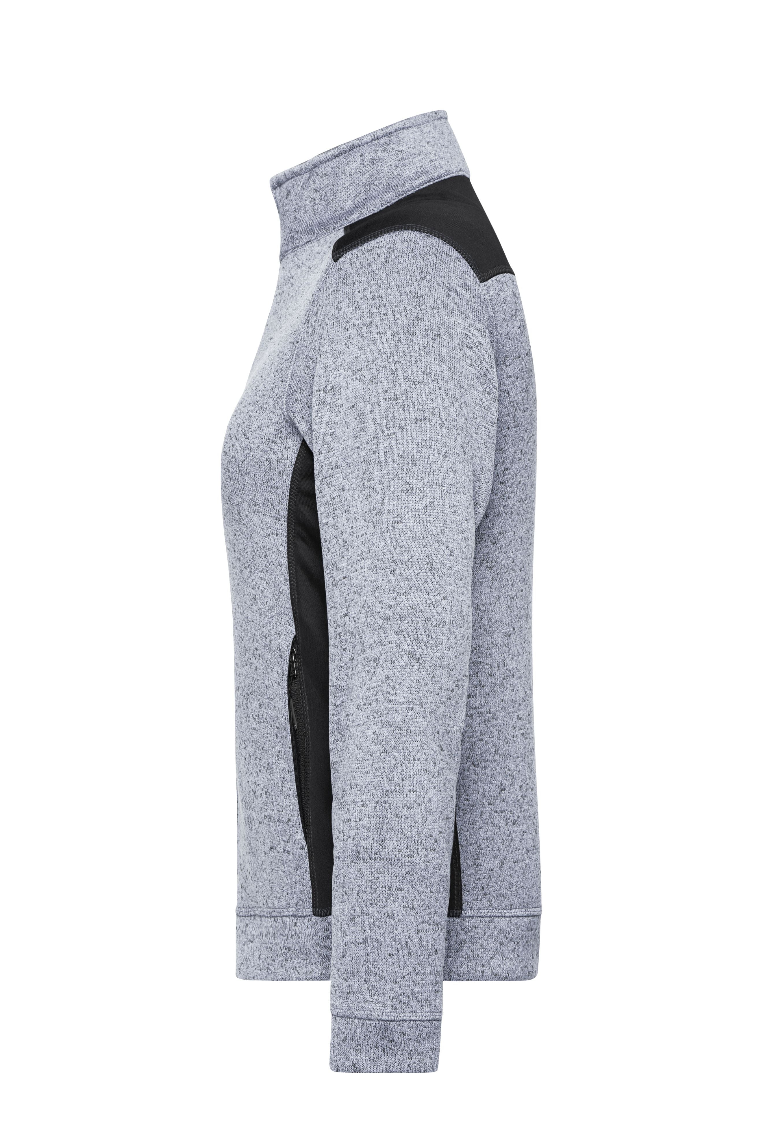 Ladies' Knitted Workwear Fleece Jacket - STRONG -
