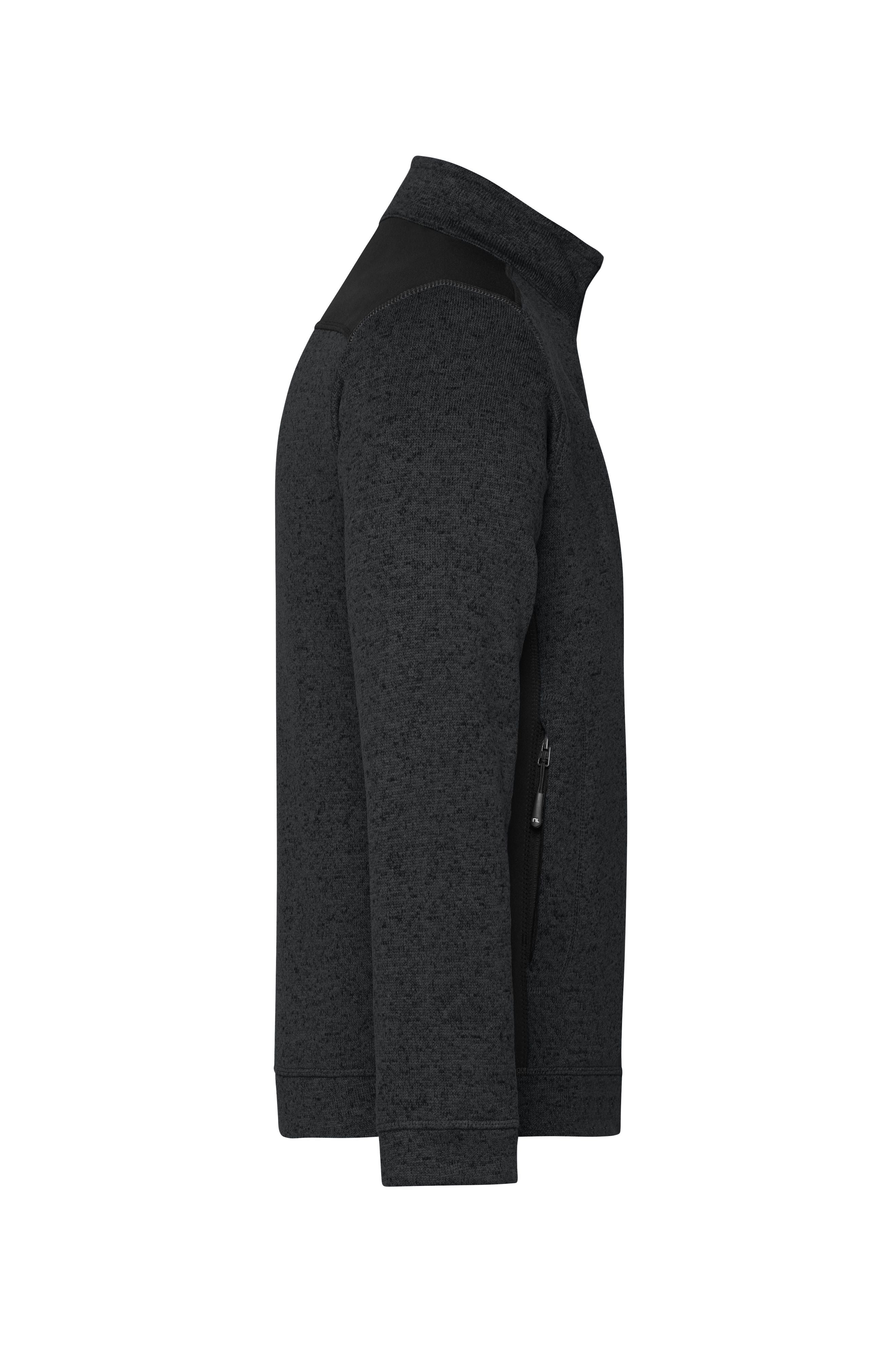 Men's Knitted Workwear Fleece Jacket - STRONG -