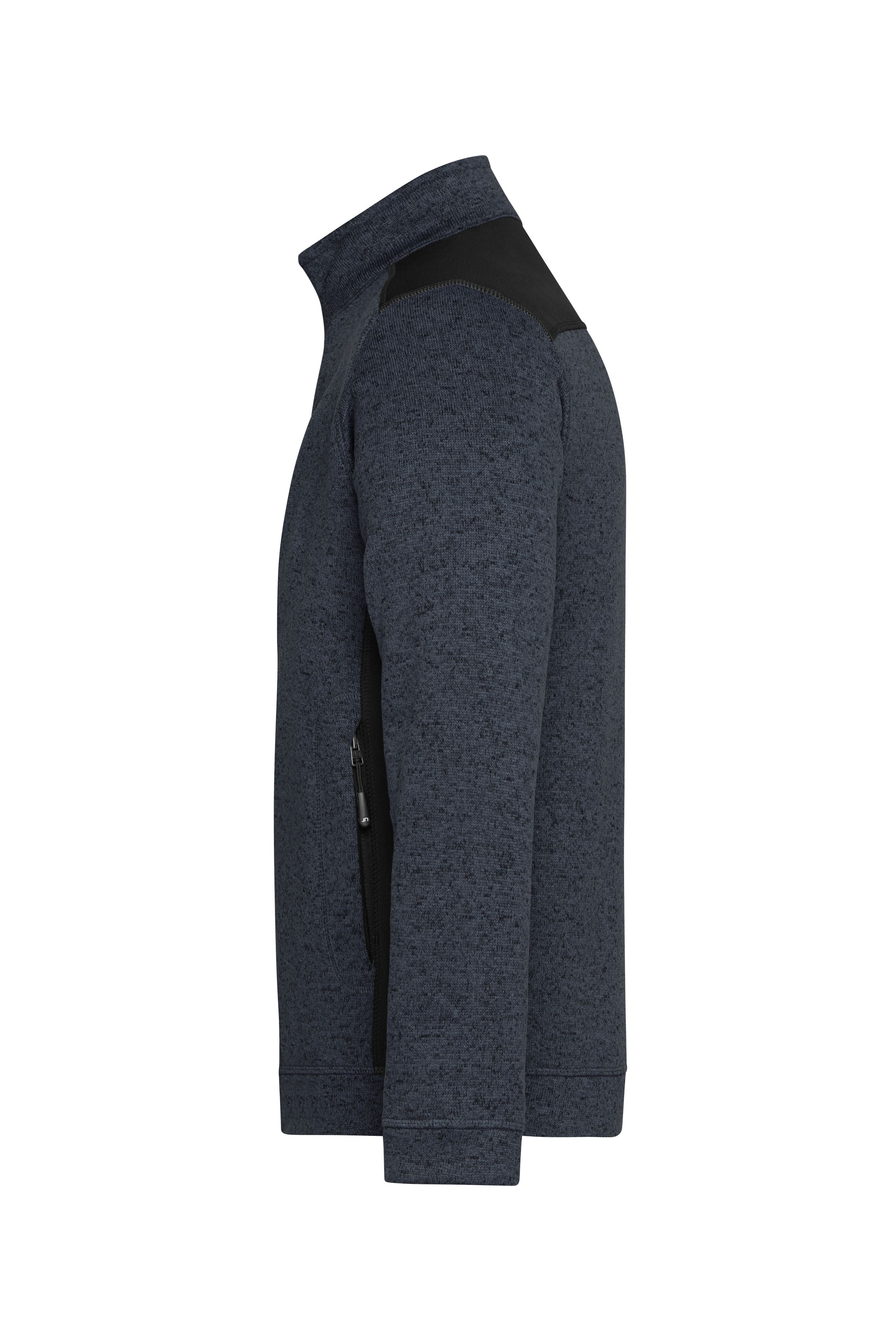 Men's Knitted Workwear Fleece Jacket - STRONG -