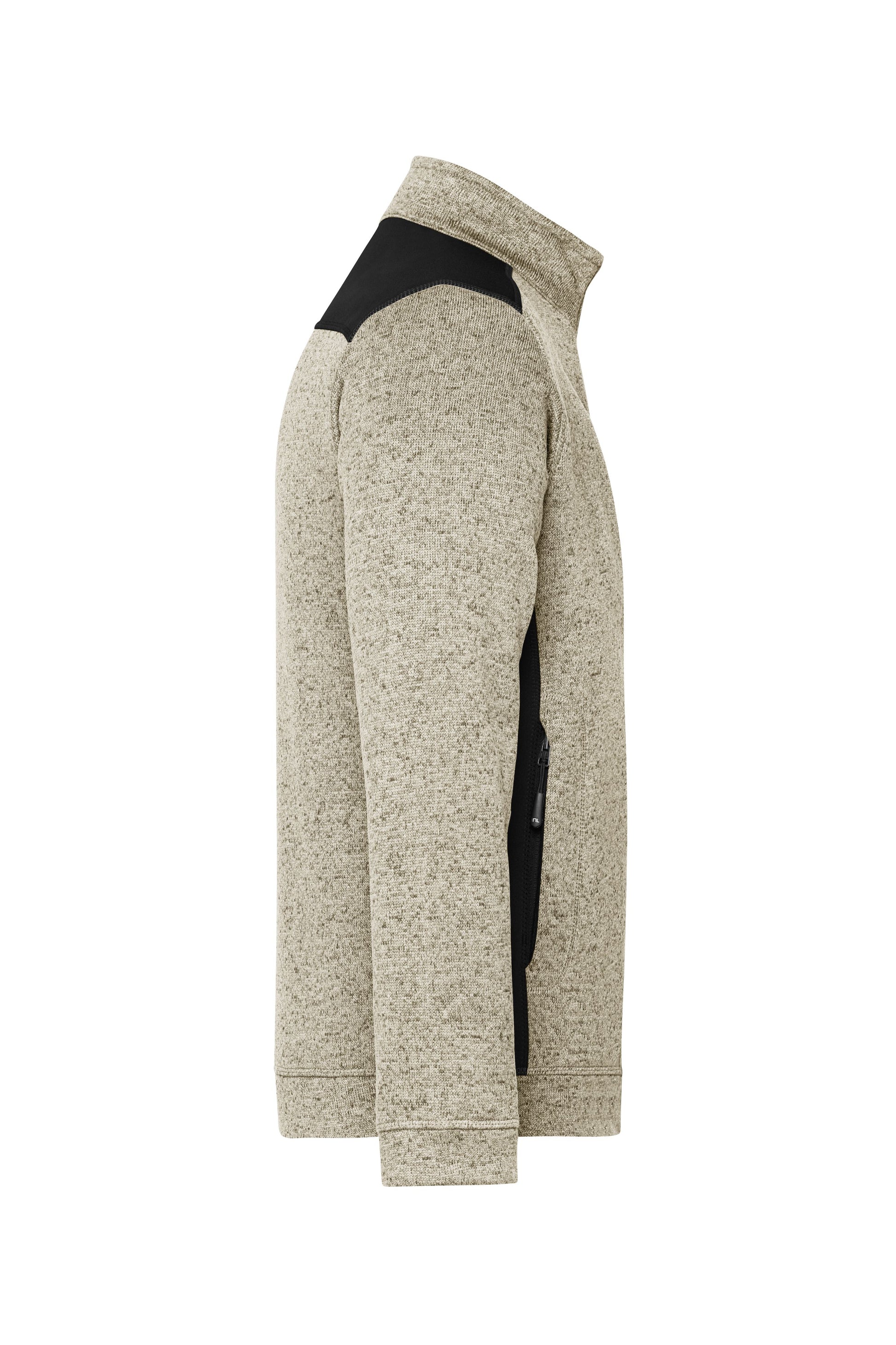 Men's Knitted Workwear Fleece Jacket - STRONG -