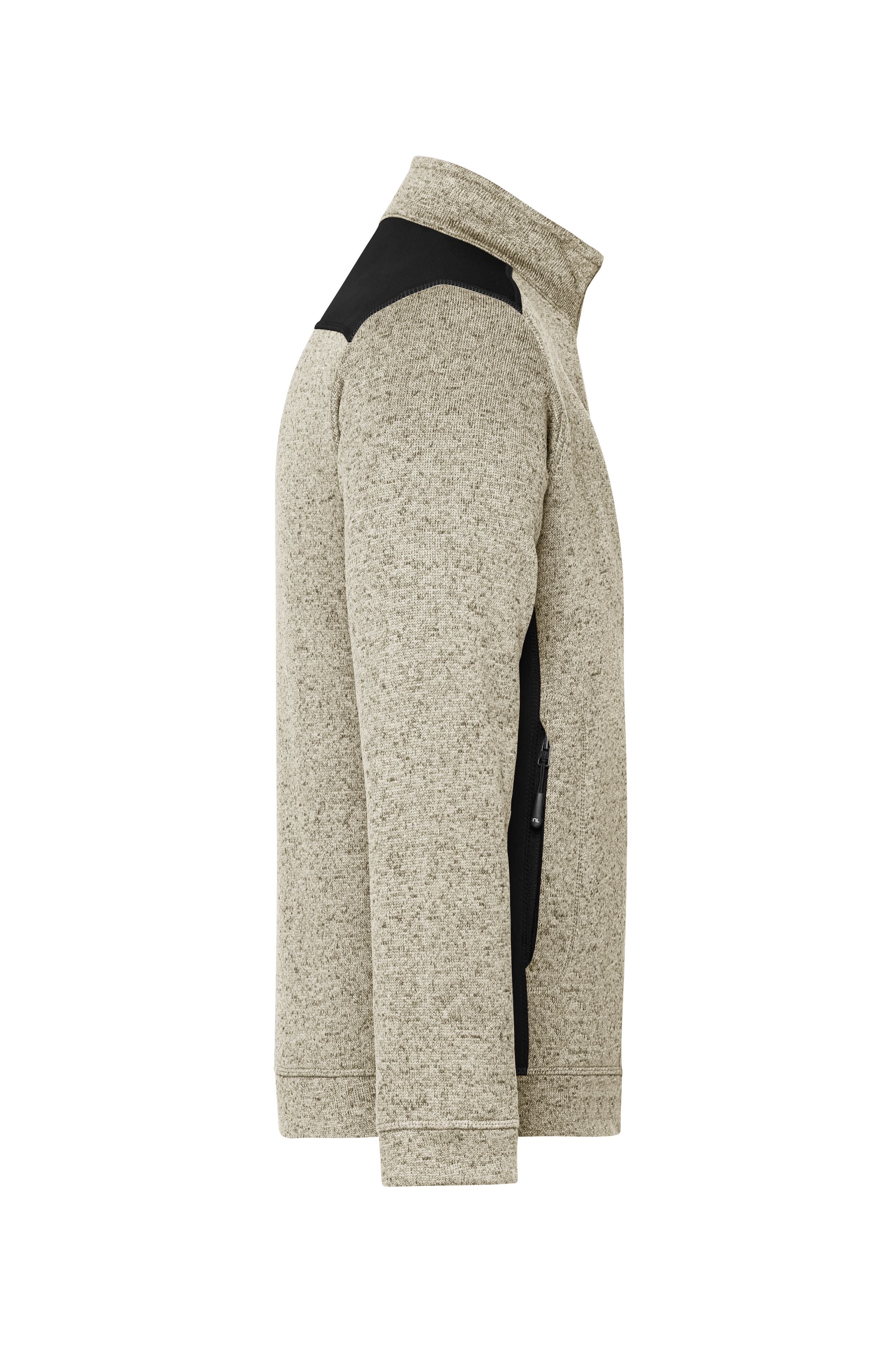 Men's Knitted Workwear Fleece Jacket - STRONG -