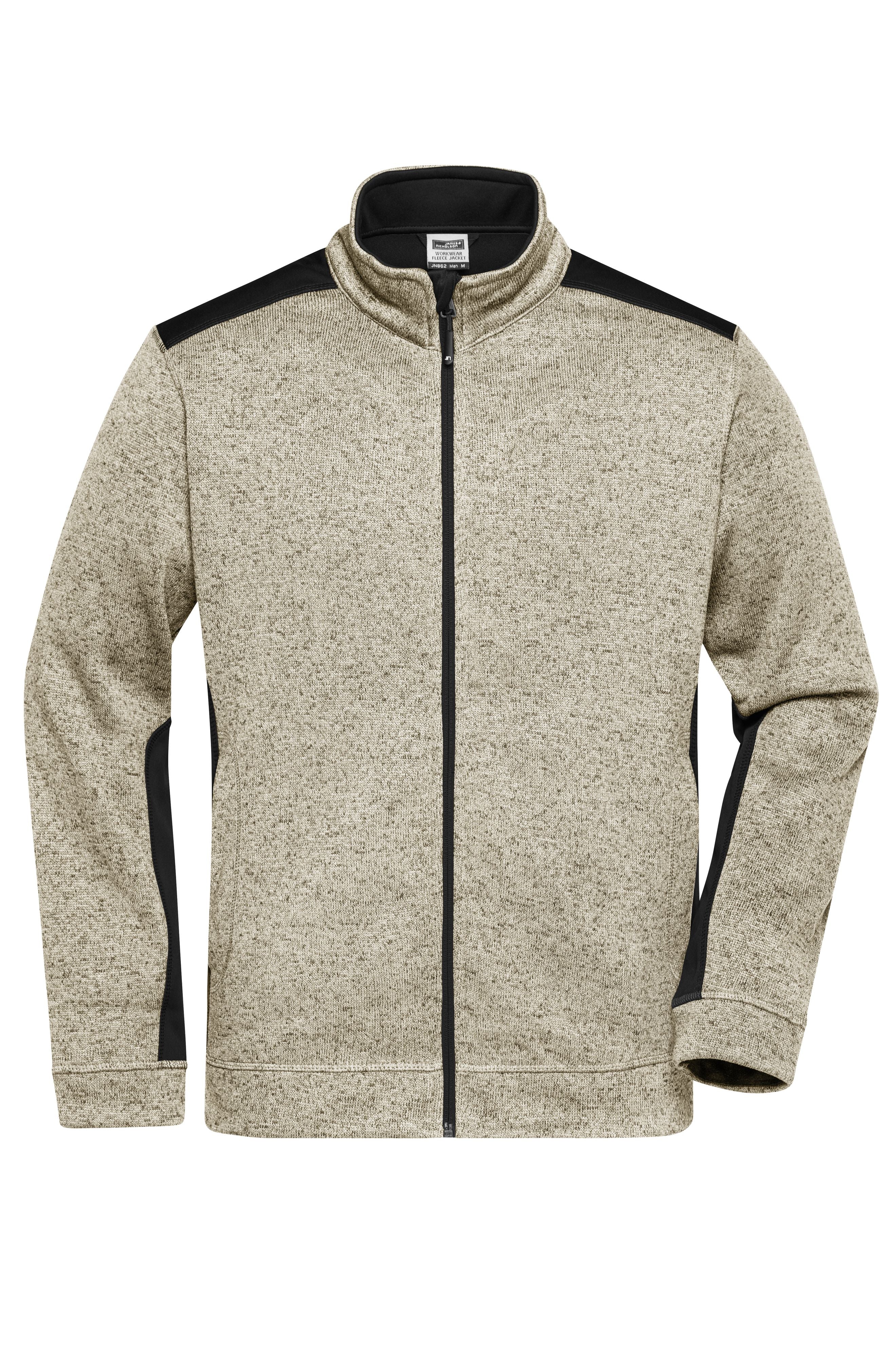 Men's Knitted Workwear Fleece Jacket - STRONG -