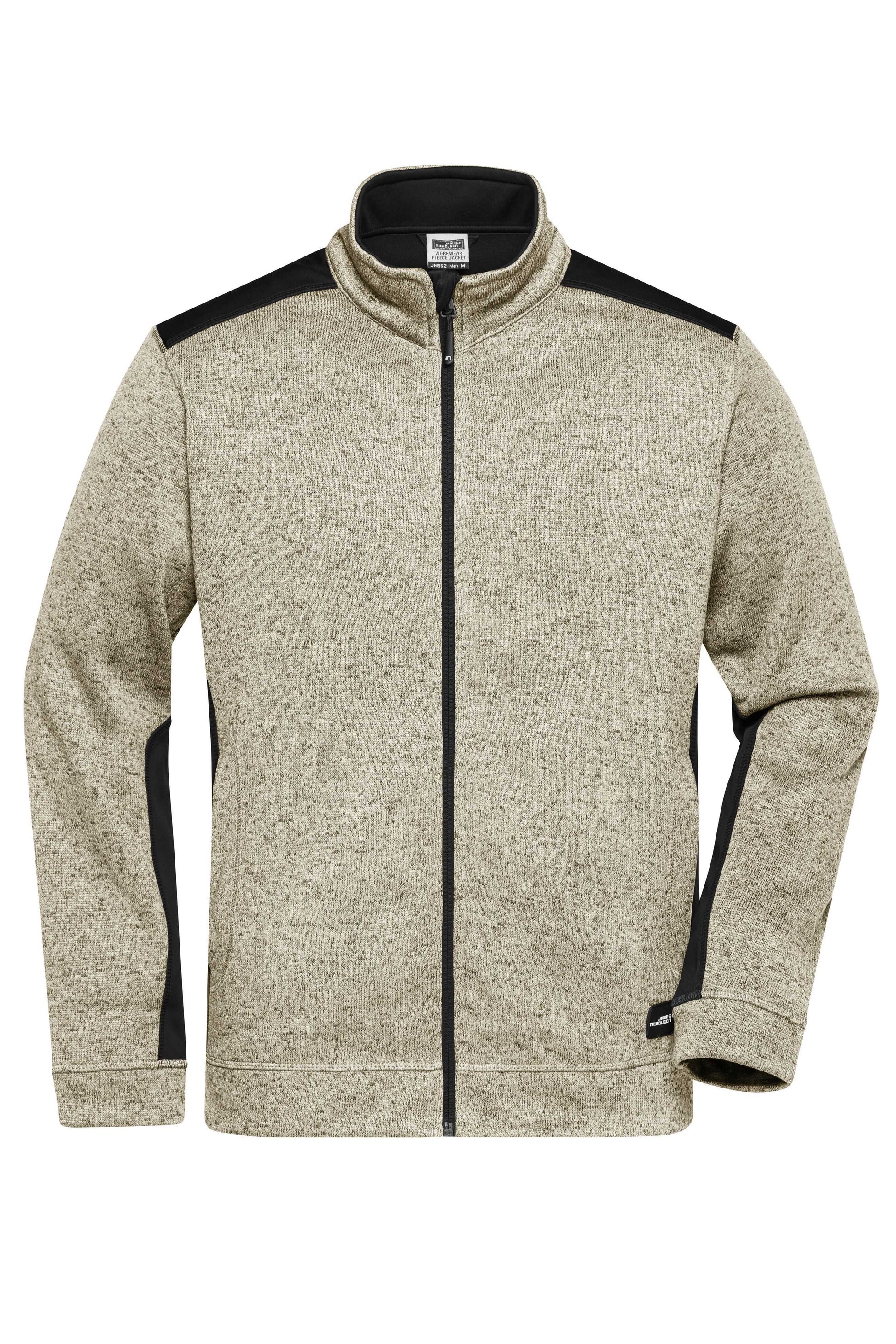Men's Knitted Workwear Fleece Jacket - STRONG -