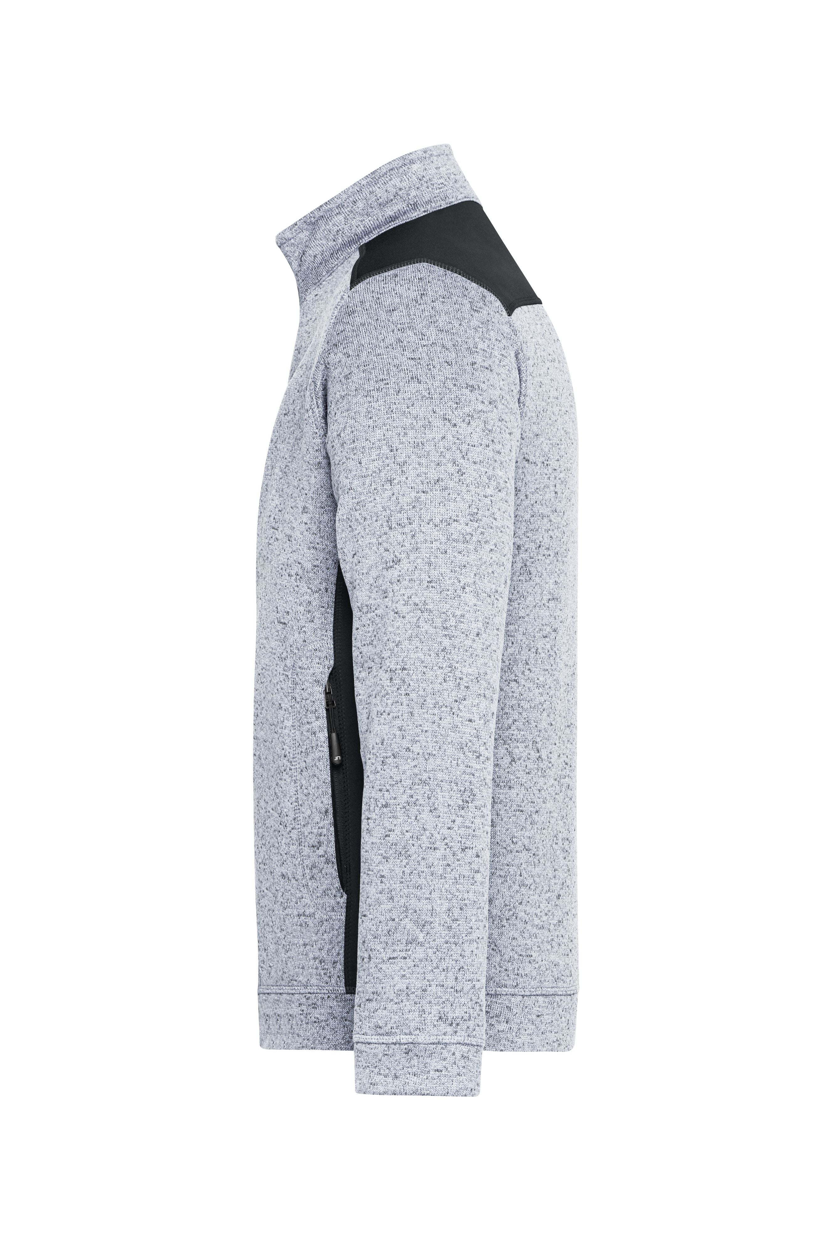 Men's Knitted Workwear Fleece Jacket - STRONG -