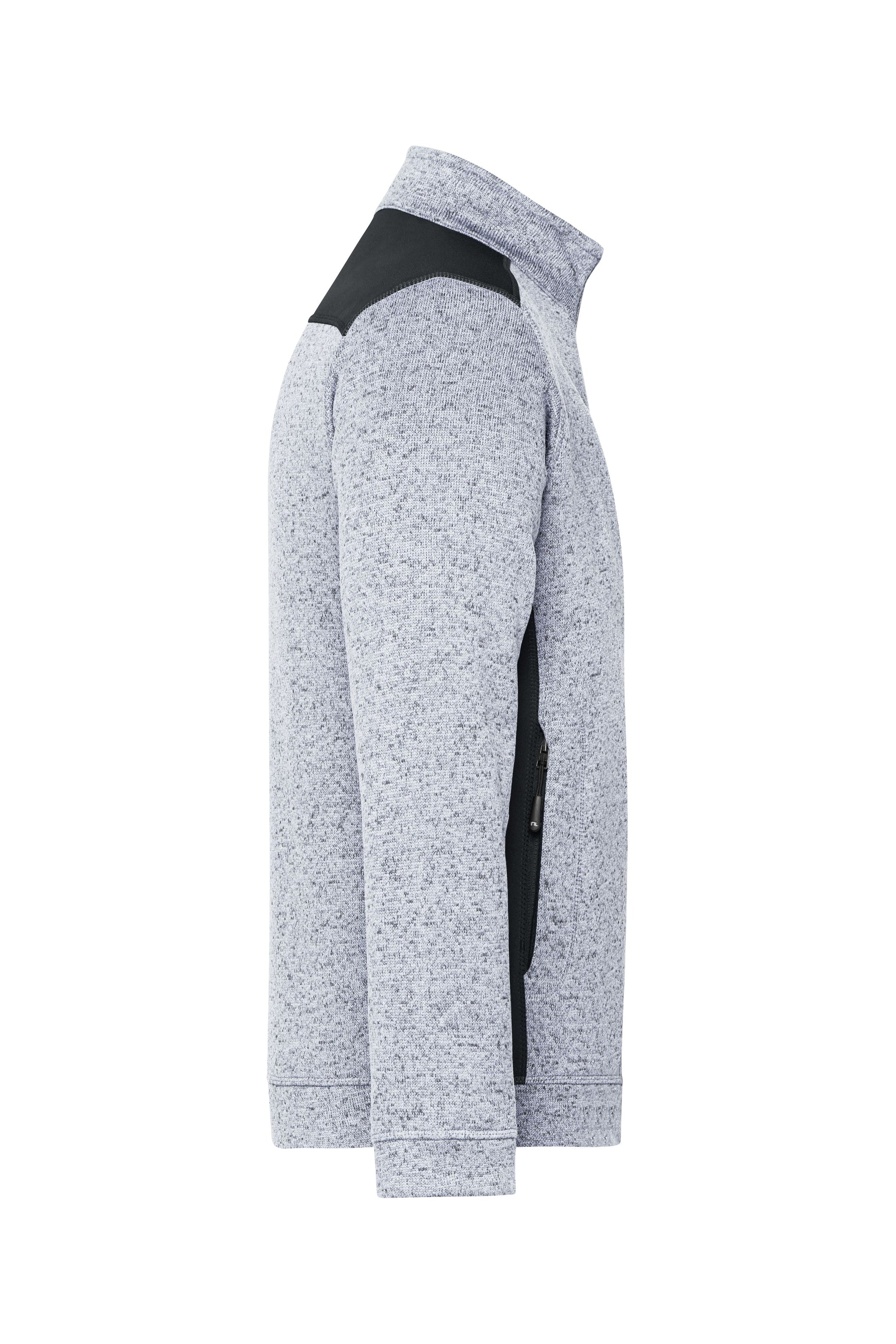 Men's Knitted Workwear Fleece Jacket - STRONG -
