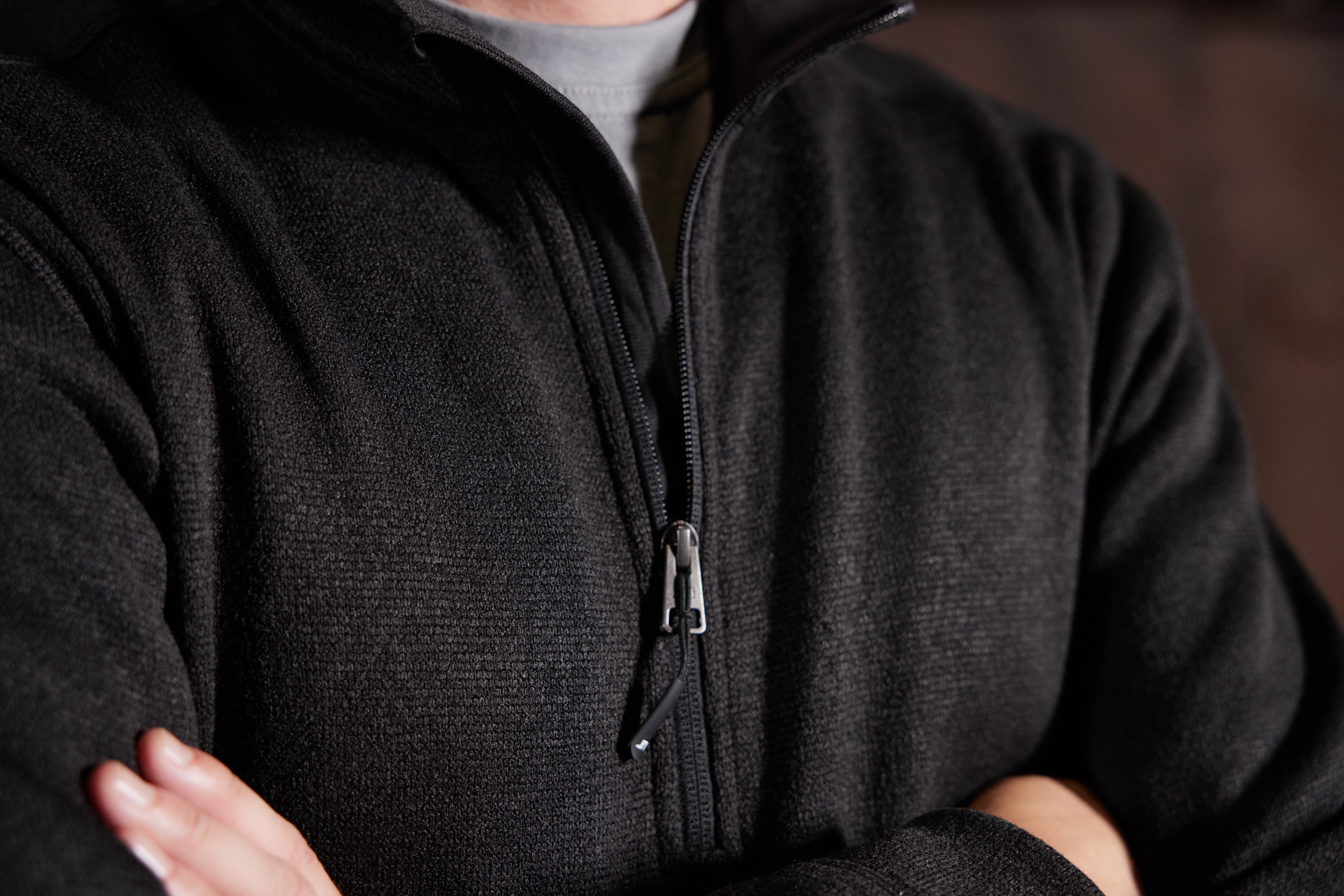 Men's Knitted Workwear Fleece Half-Zip - STRONG -