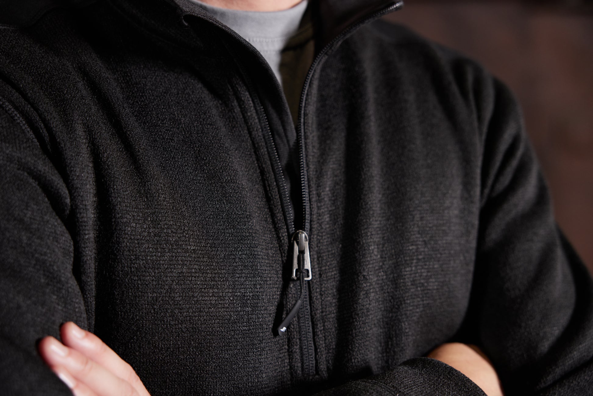Men's Knitted Workwear Fleece Half-Zip - STRONG -