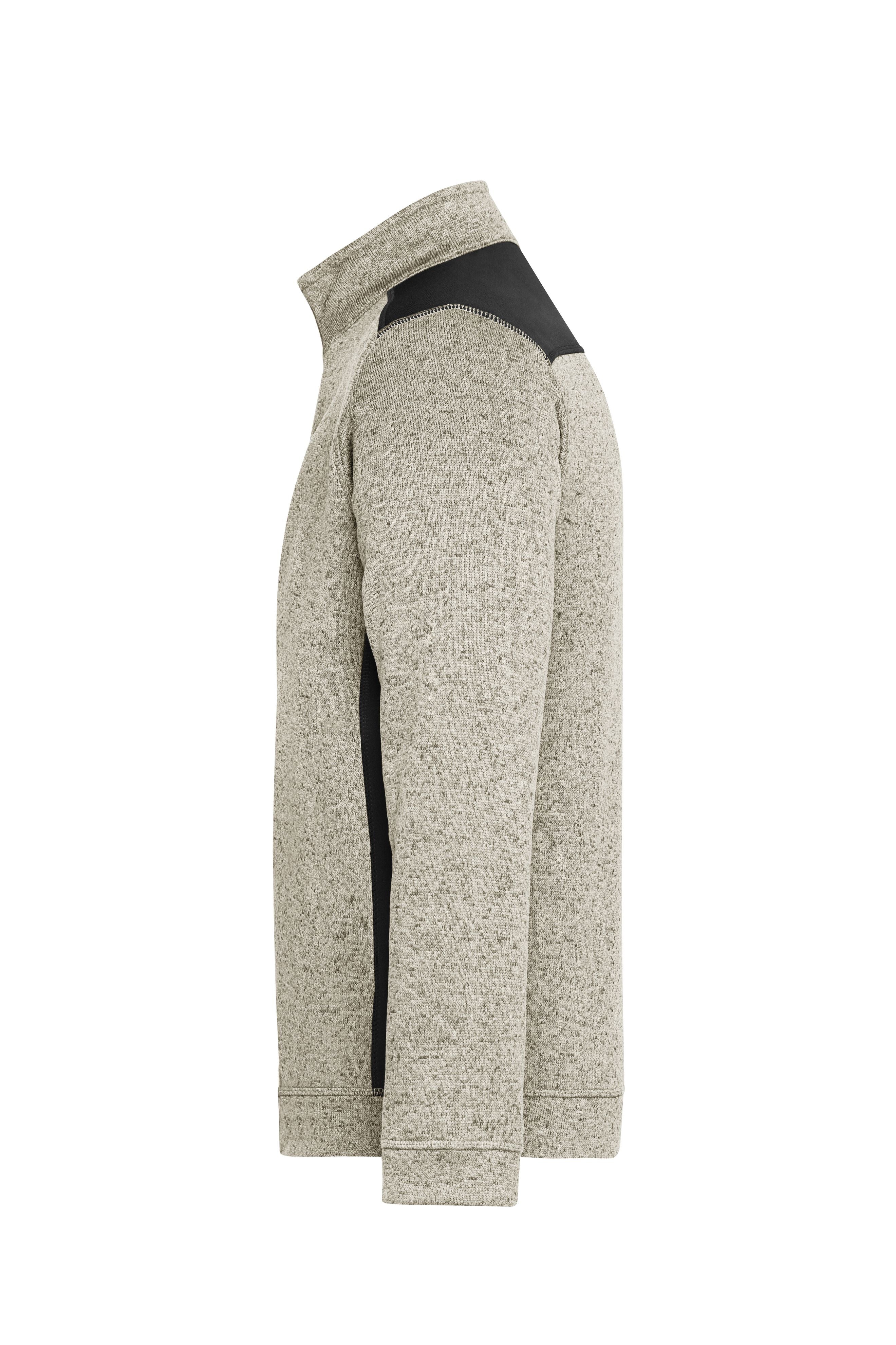 Men's Knitted Workwear Fleece Half-Zip - STRONG -