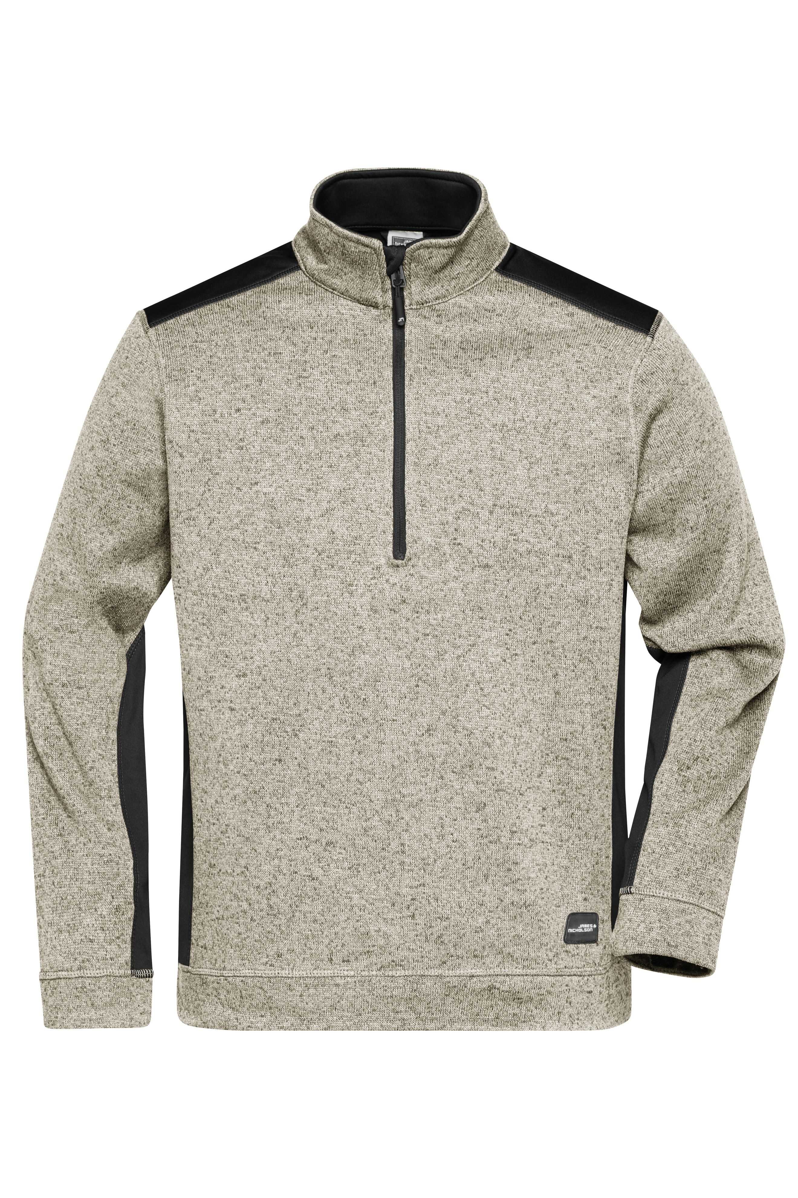 Men's Knitted Workwear Fleece Half-Zip - STRONG -