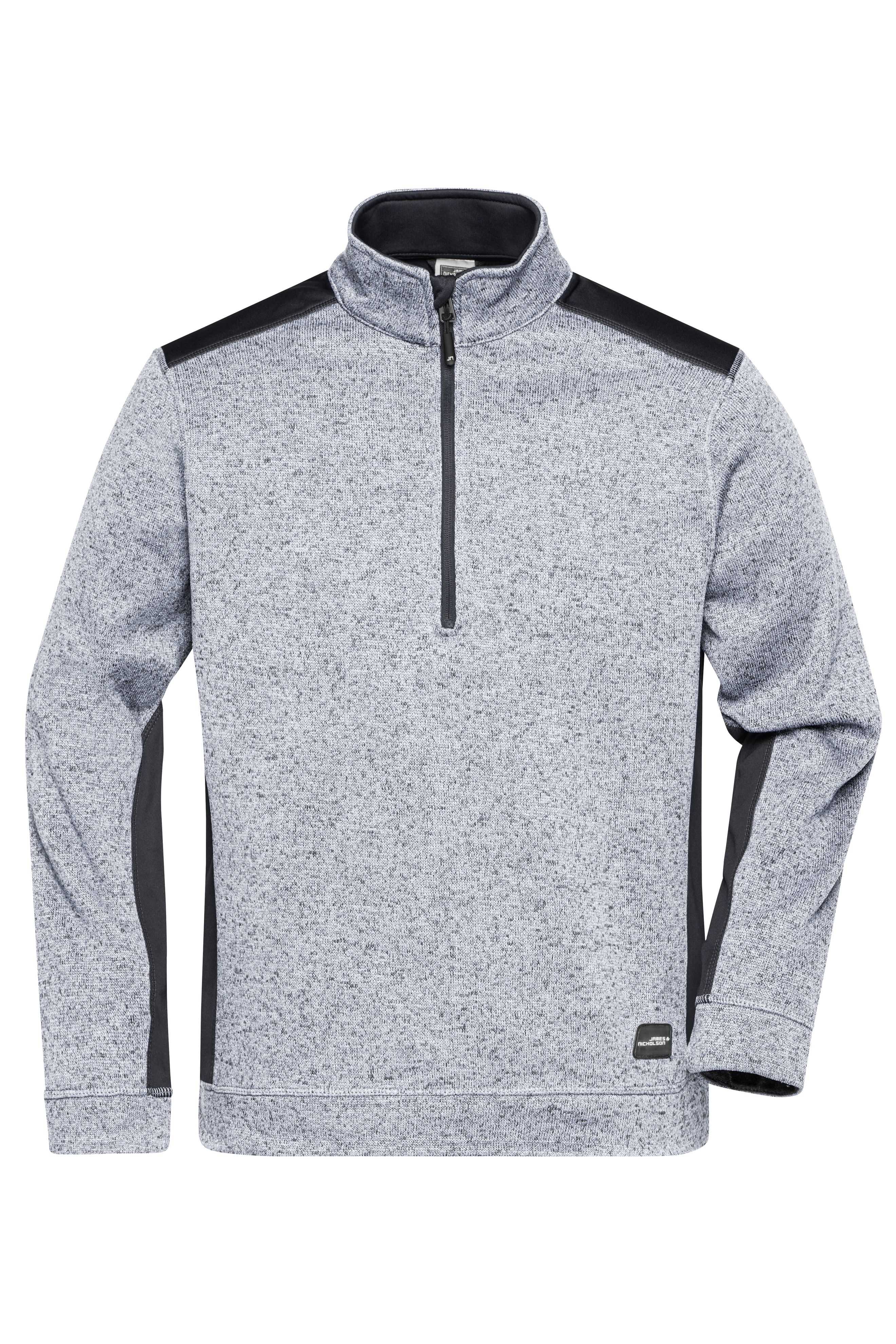 Men's Knitted Workwear Fleece Half-Zip - STRONG -