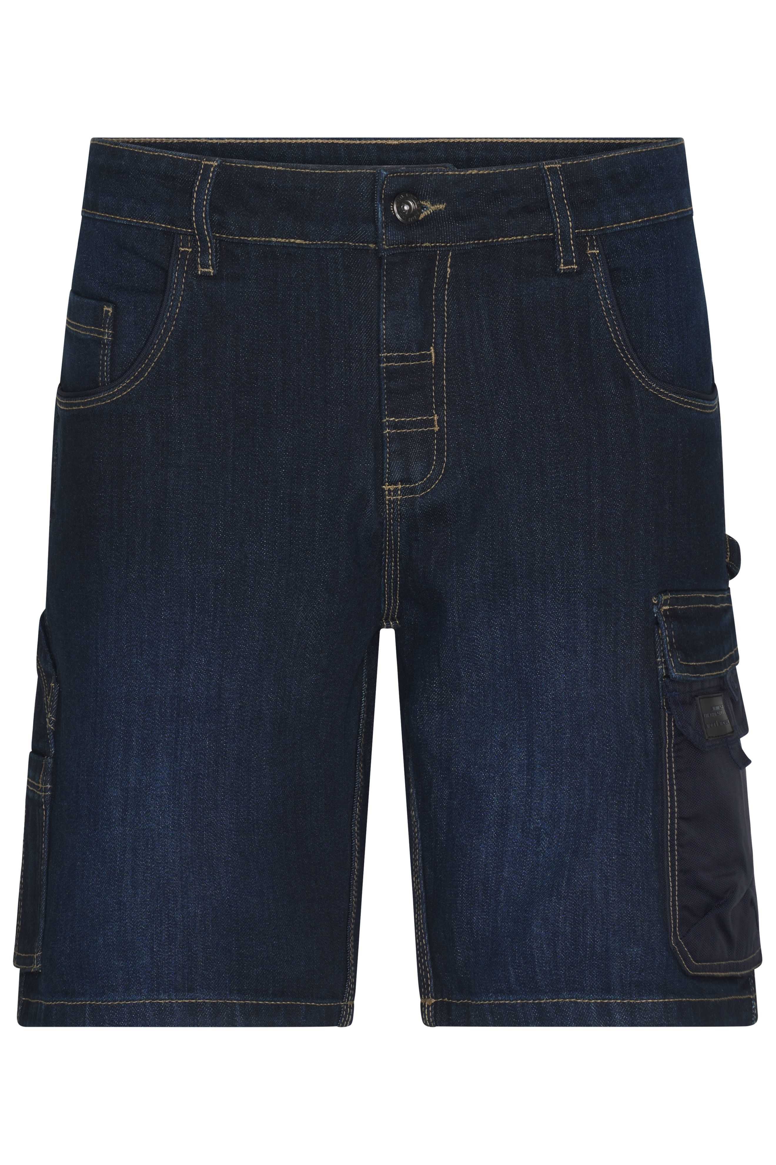 Workwear Stretch-Bermuda-Jeans