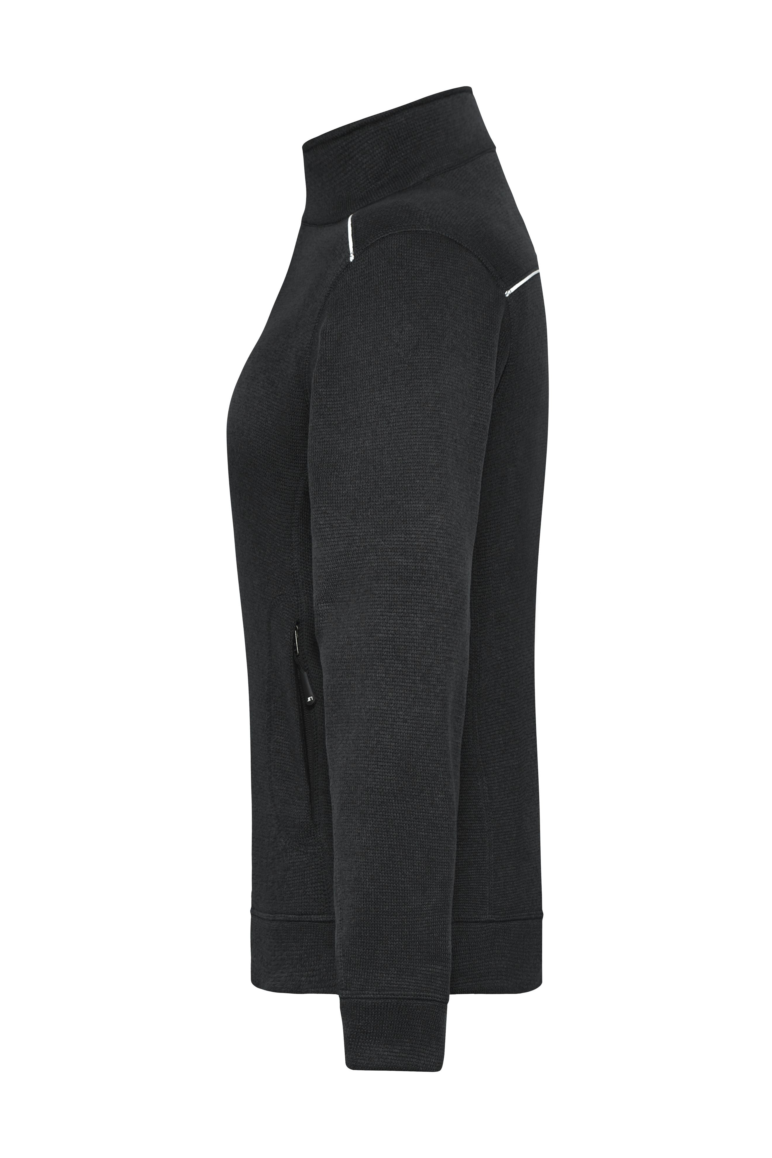 Ladies' Knitted Workwear Fleece Jacket - SOLID -