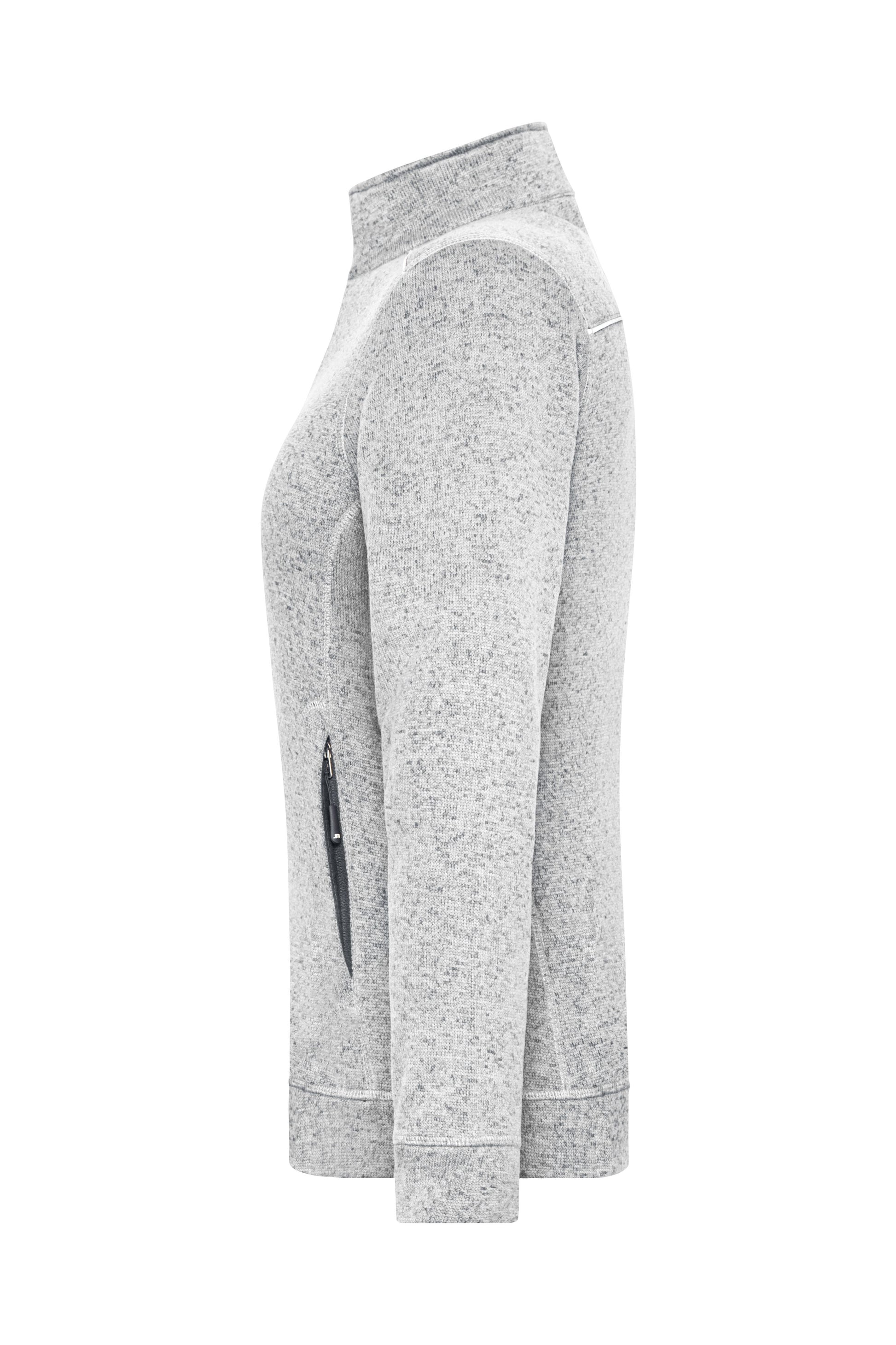 Ladies' Knitted Workwear Fleece Jacket - SOLID -