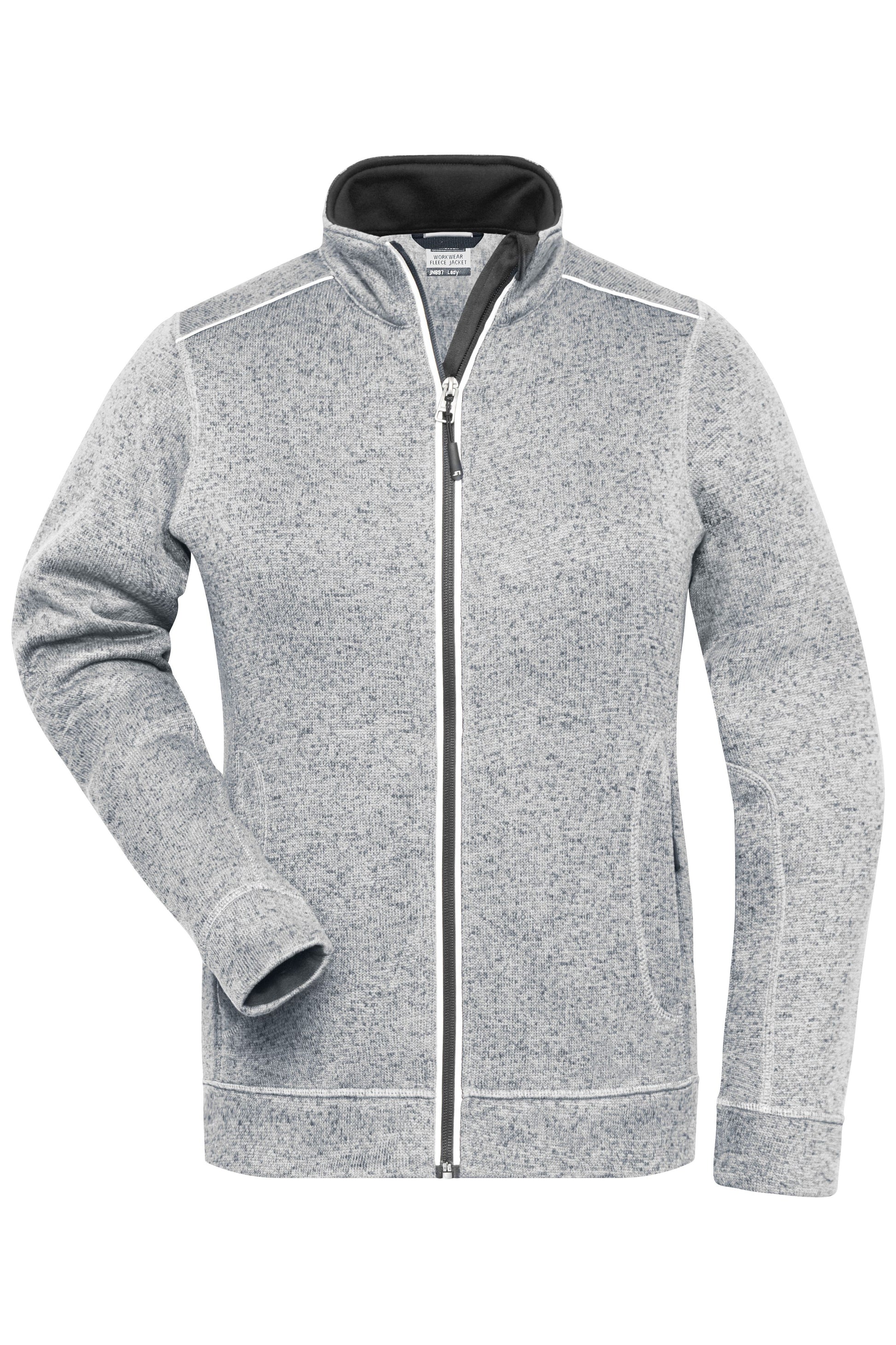Ladies' Knitted Workwear Fleece Jacket - SOLID -