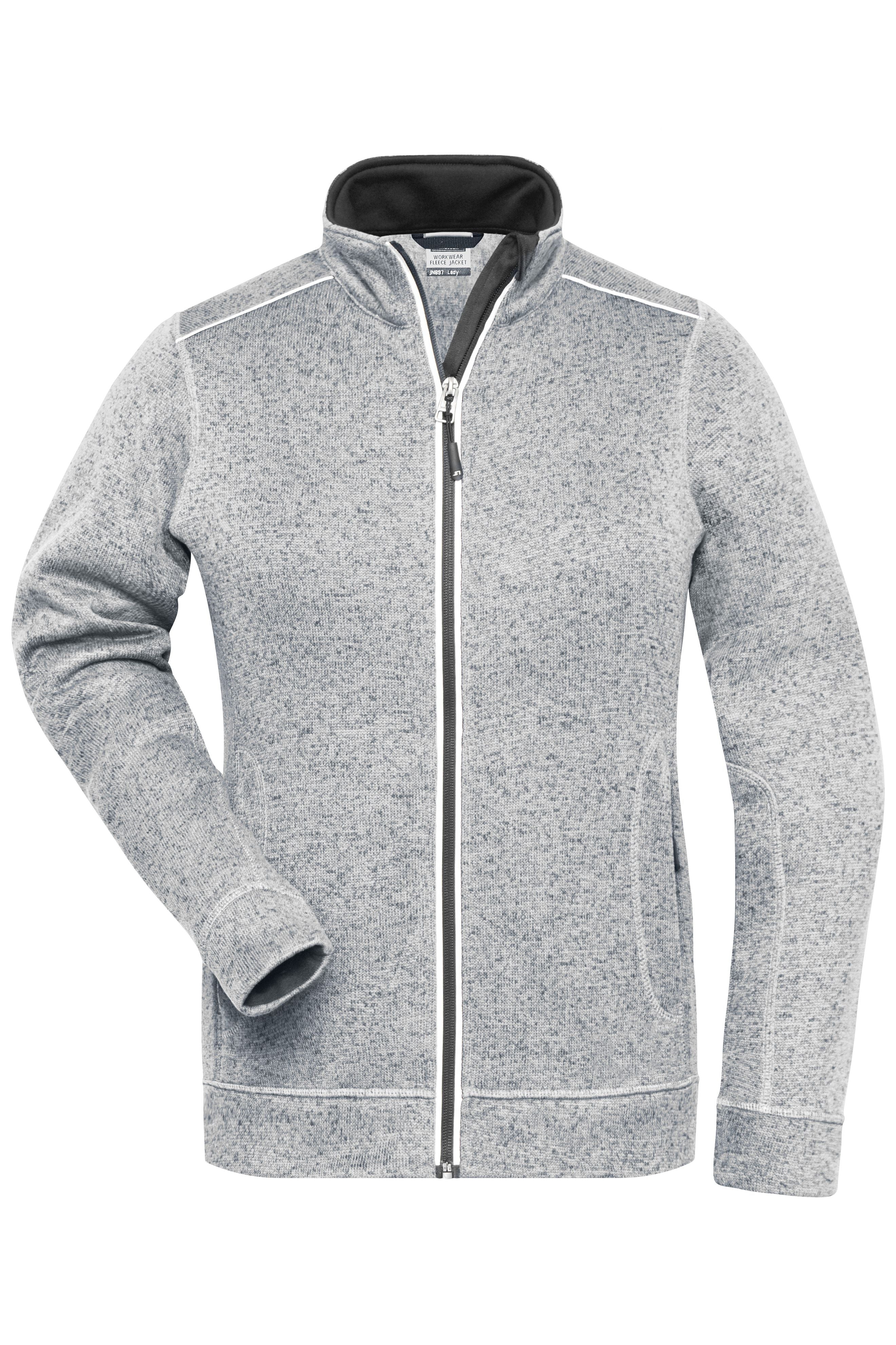Ladies' Knitted Workwear Fleece Jacket - SOLID -