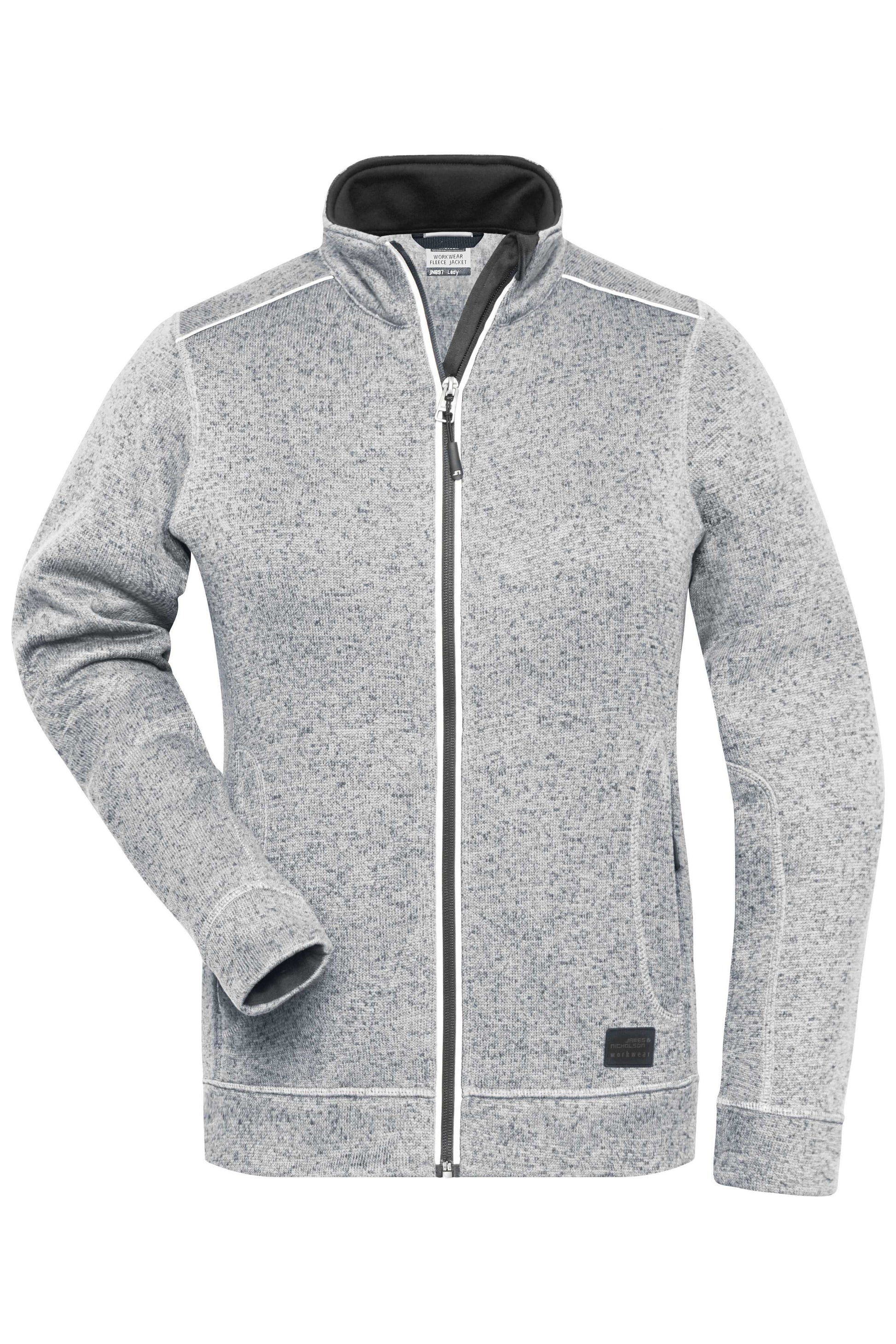 Ladies' Knitted Workwear Fleece Jacket - SOLID -