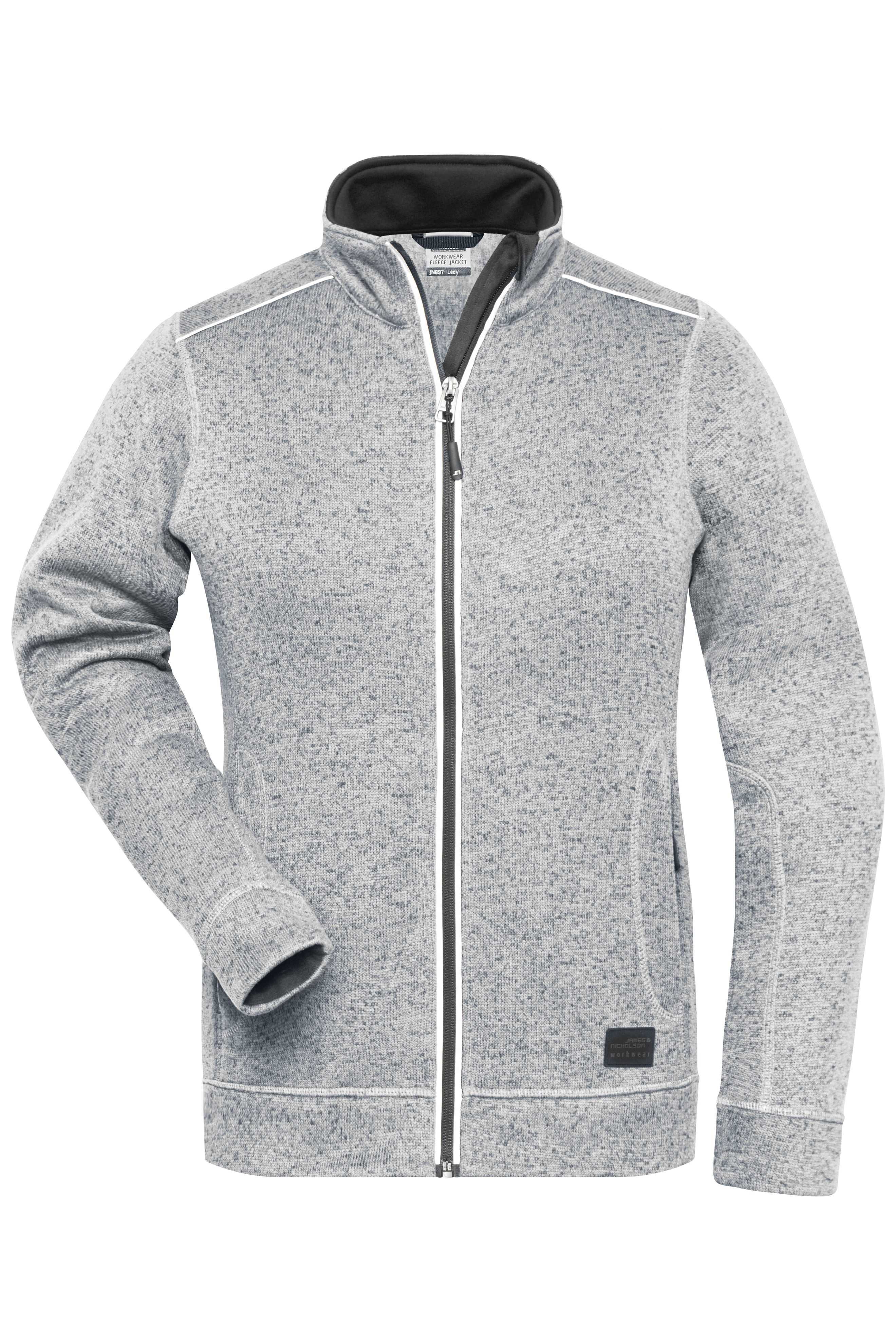 Ladies' Knitted Workwear Fleece Jacket - SOLID -