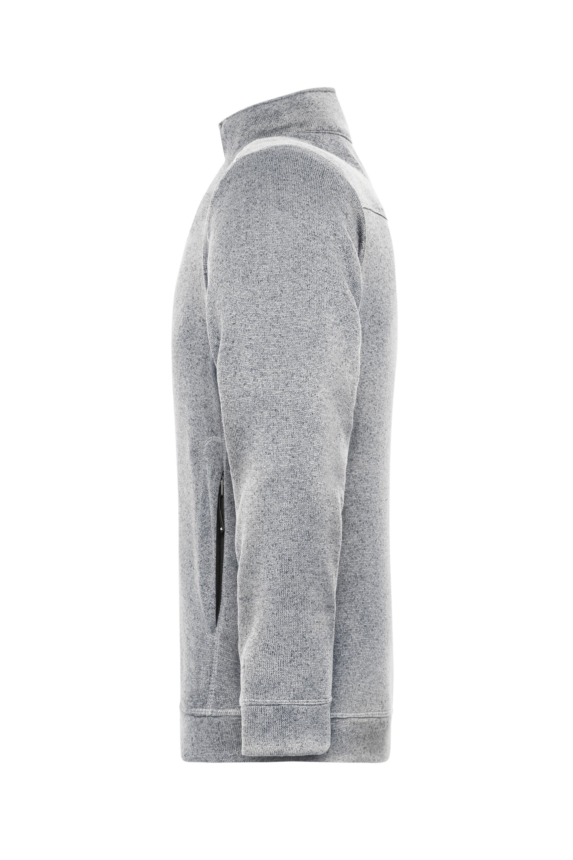 Men's Knitted Workwear Fleece Jacket - SOLID -