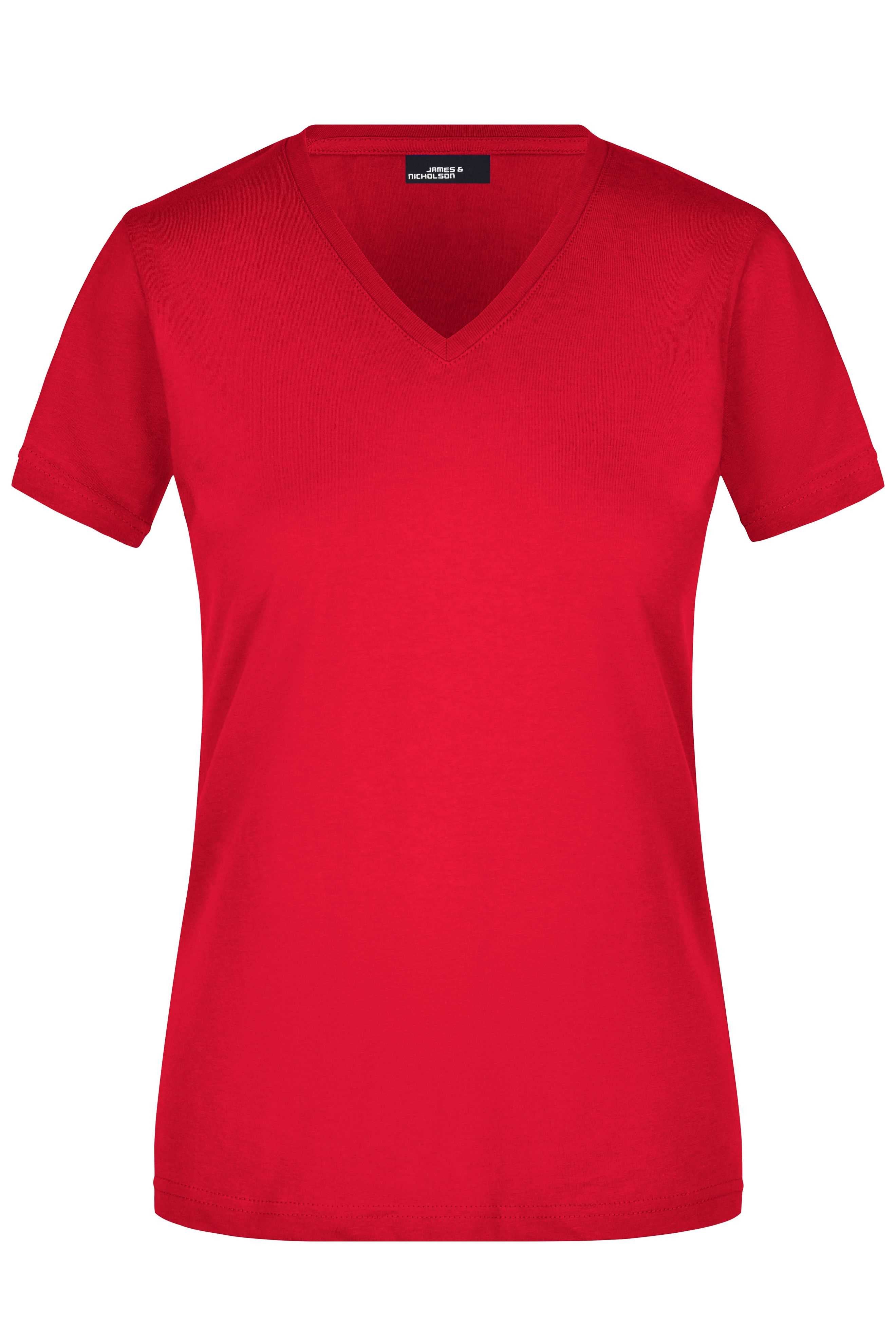 Ladies' Slim Fit V-T