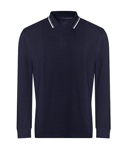 Just Polos - Long Sleeve Tipped 100 Polo