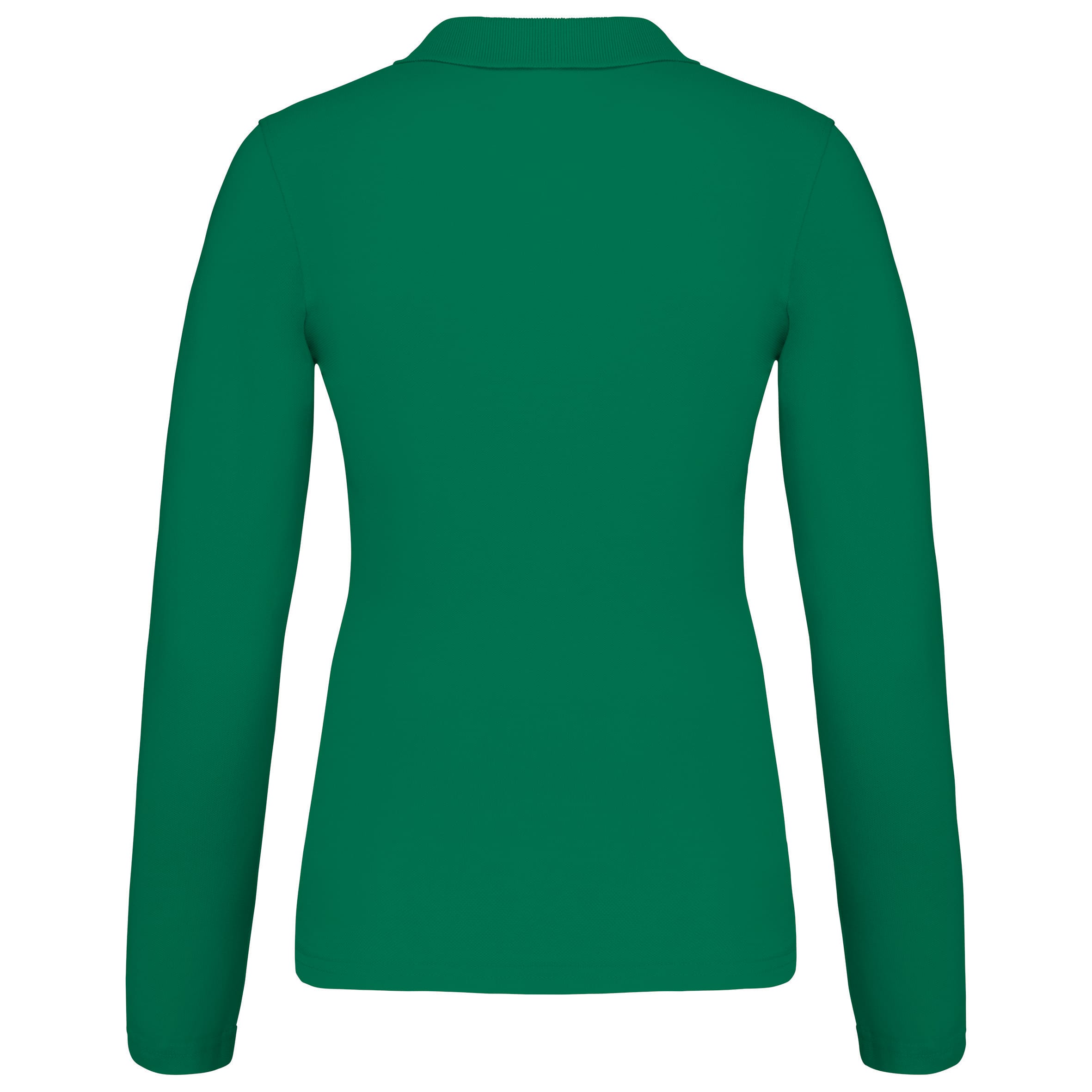 Piqué-damespolo lange mouwen