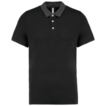 Tweekleurige herenpolo jersey