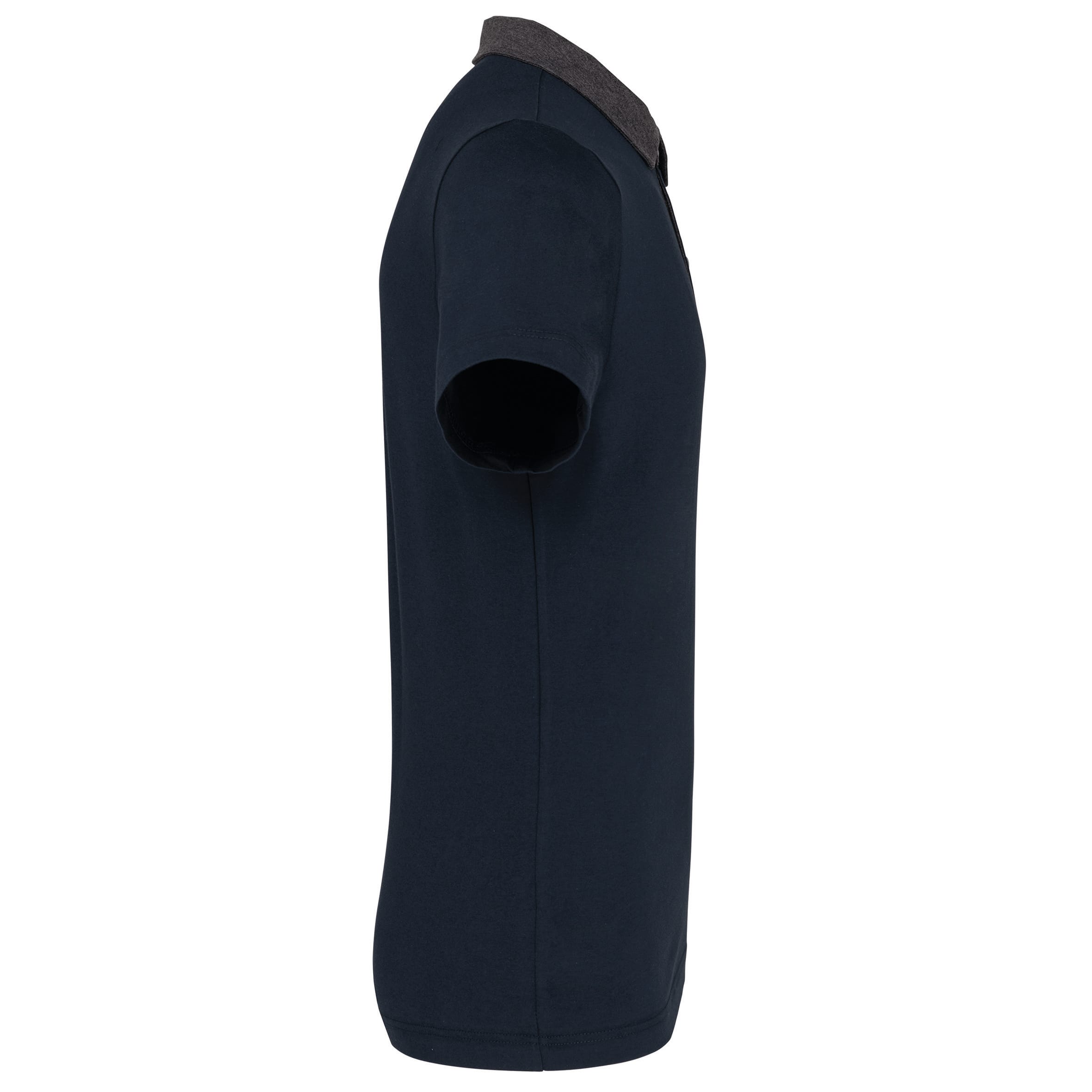 Tweekleurige herenpolo jersey