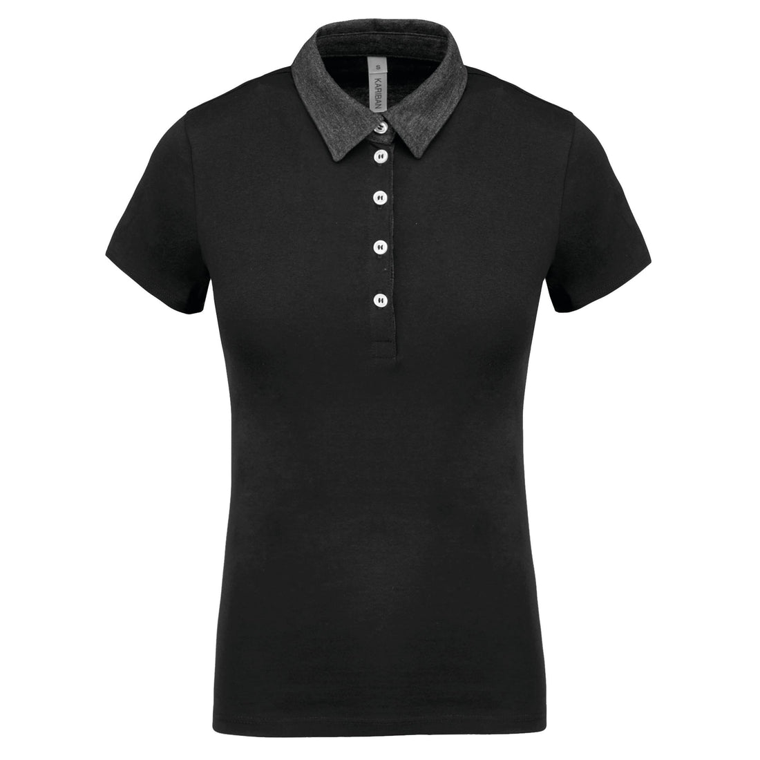 Tweekleurige damespolo jersey