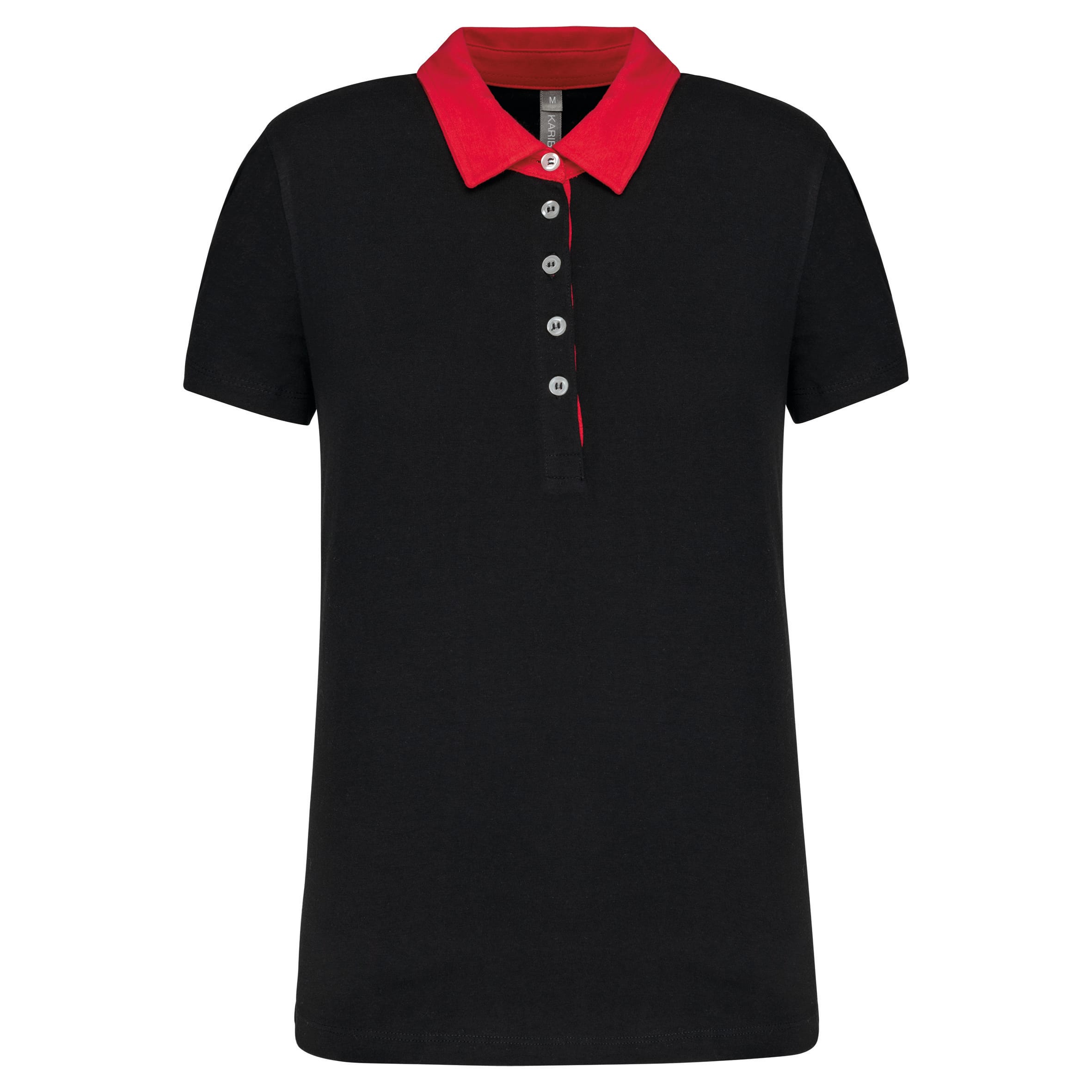 Tweekleurige damespolo jersey