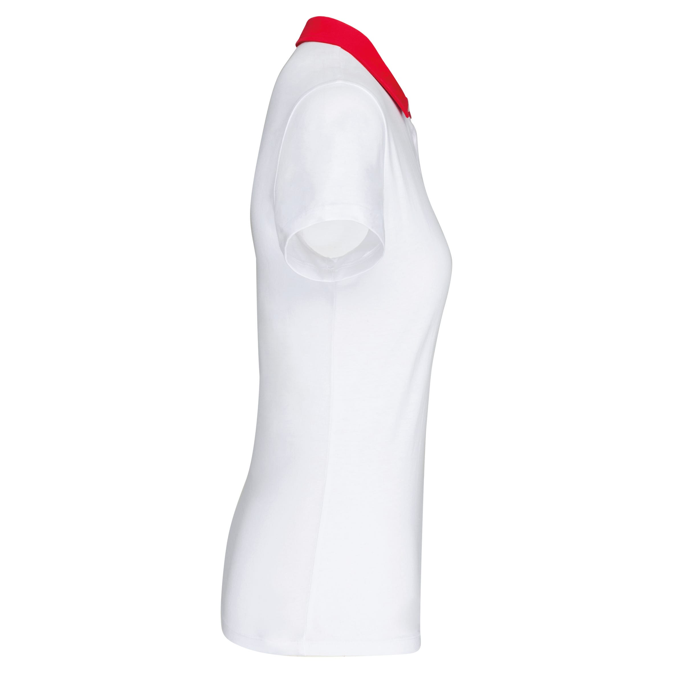 Tweekleurige damespolo jersey
