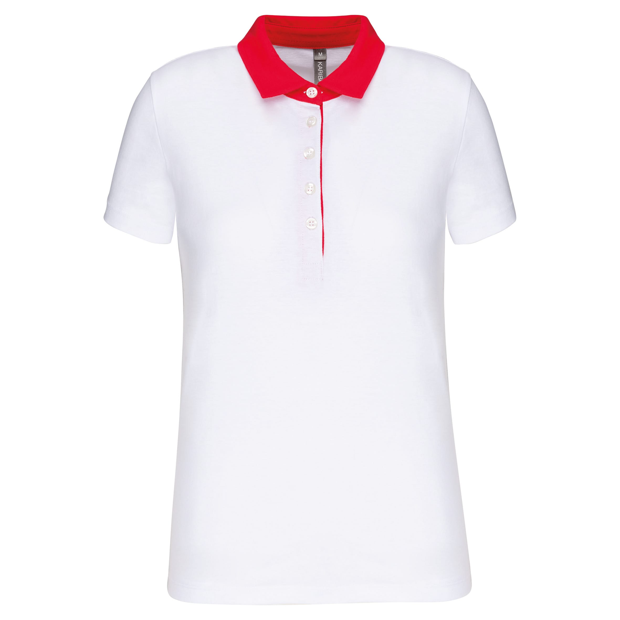 Tweekleurige damespolo jersey