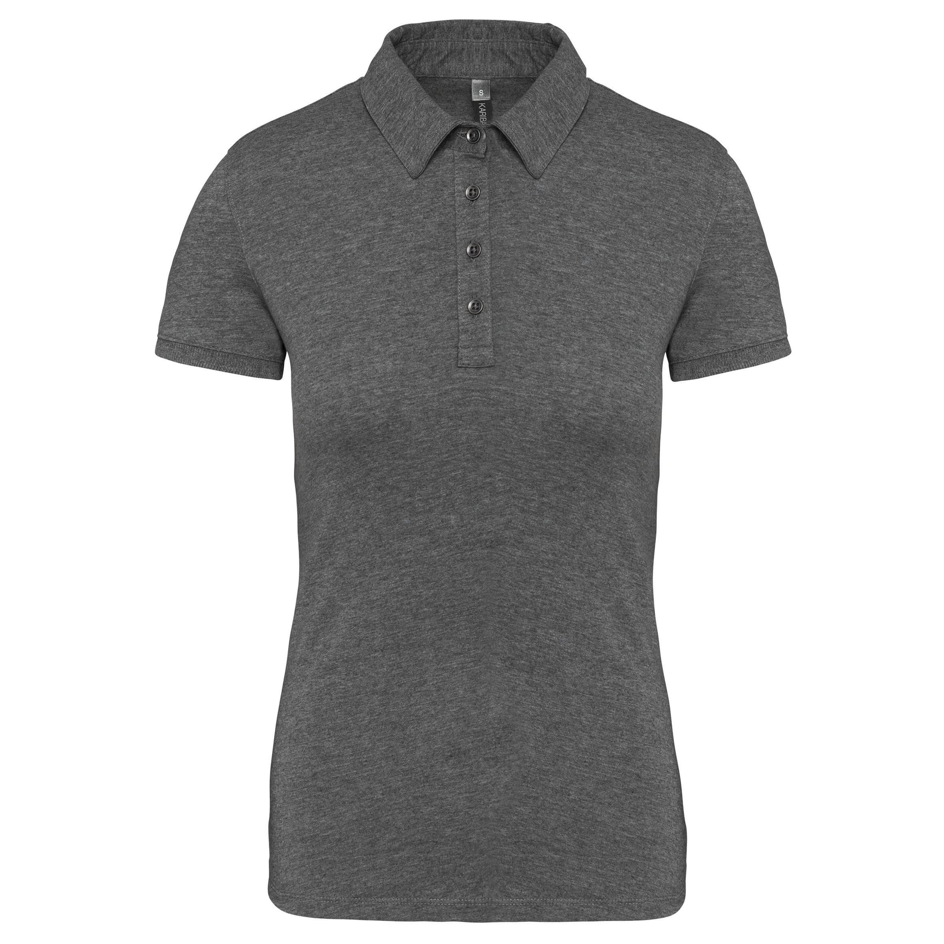 Damespolo korte mouwen van jersey
