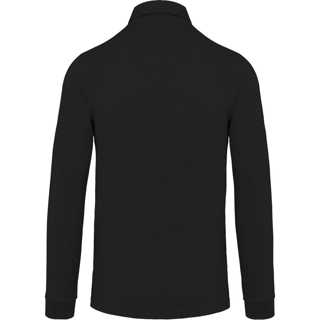 Herenpolo lange mouwen van jersey
