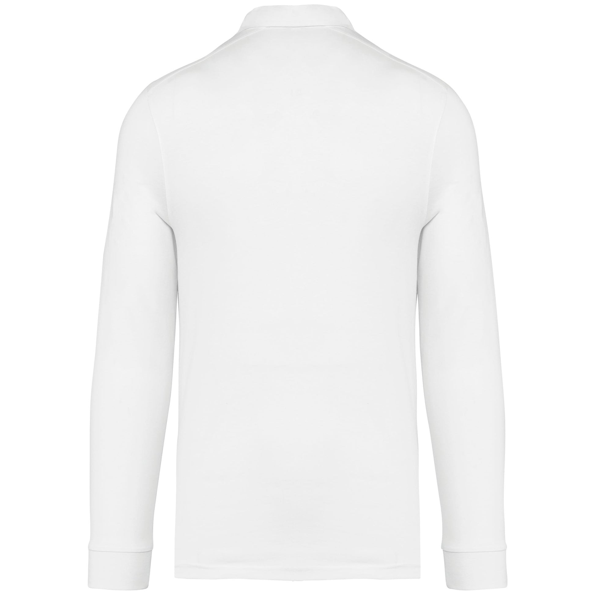 Herenpolo lange mouwen van jersey