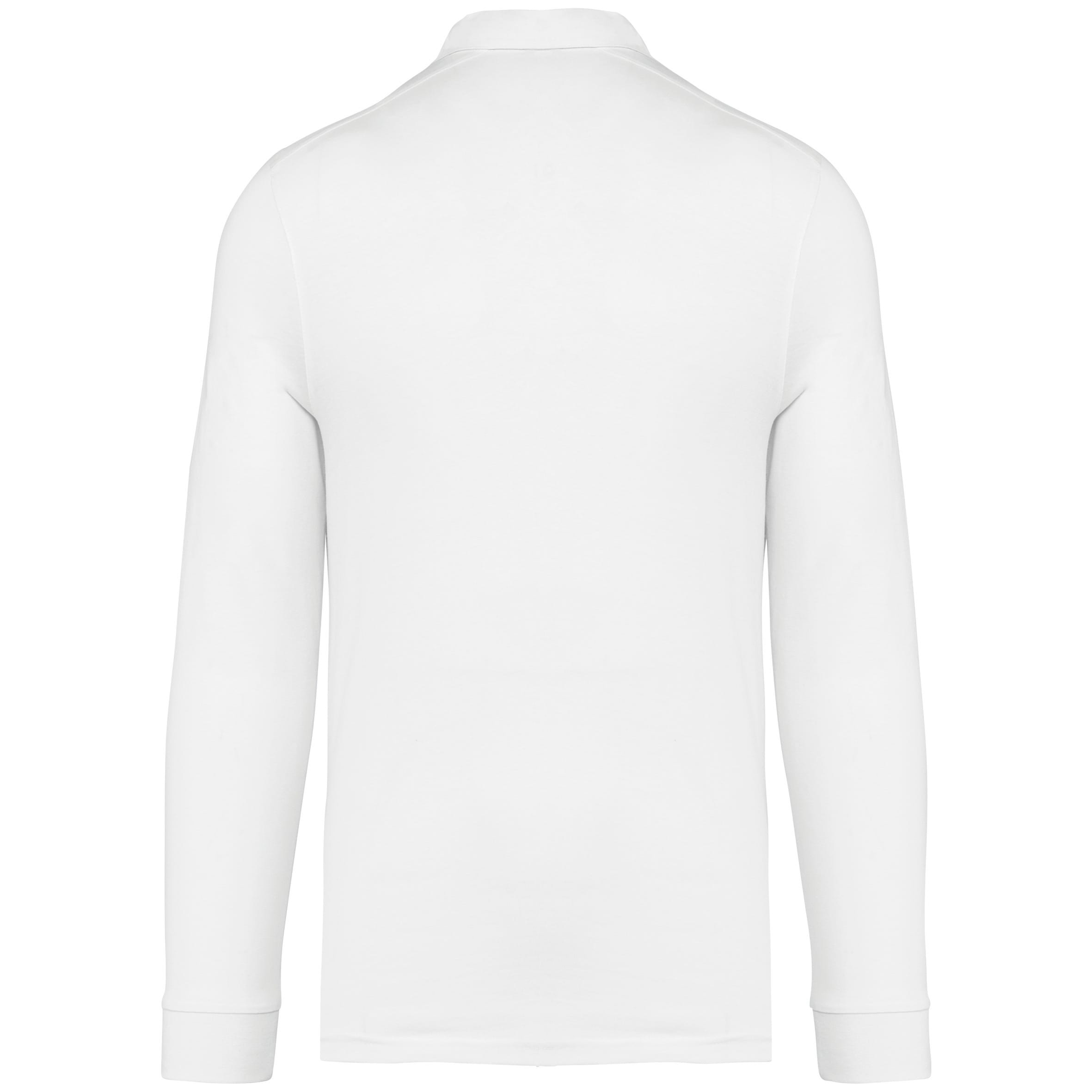 Herenpolo lange mouwen van jersey