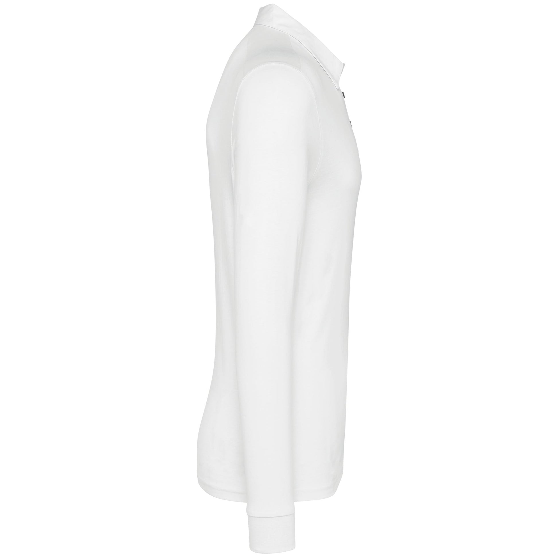 Herenpolo lange mouwen van jersey