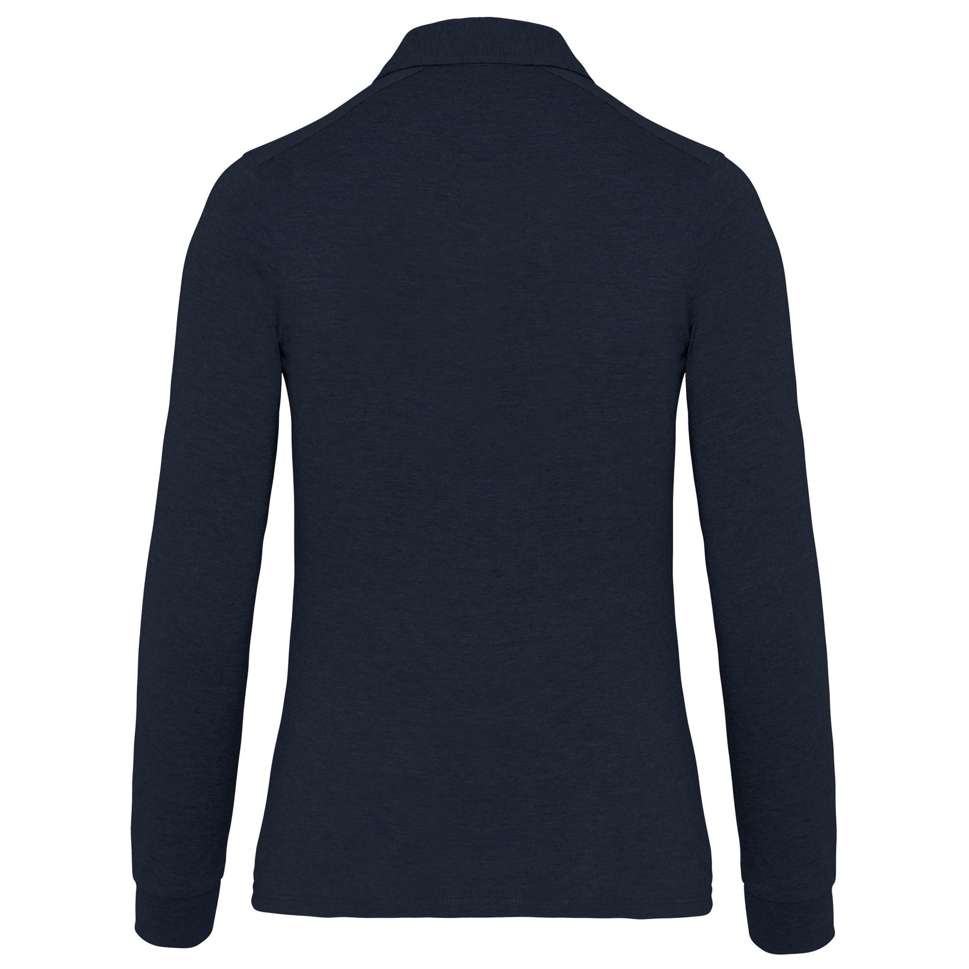 Damespolo lange mouwen van jersey