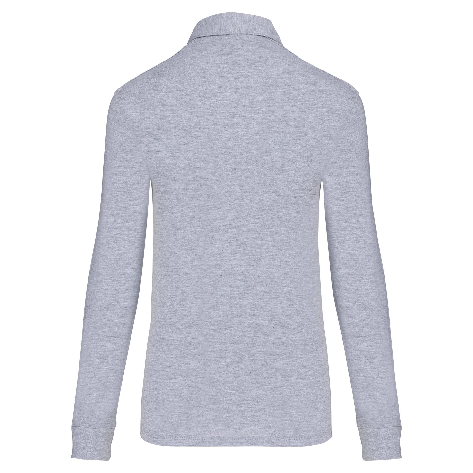 Damespolo lange mouwen van jersey