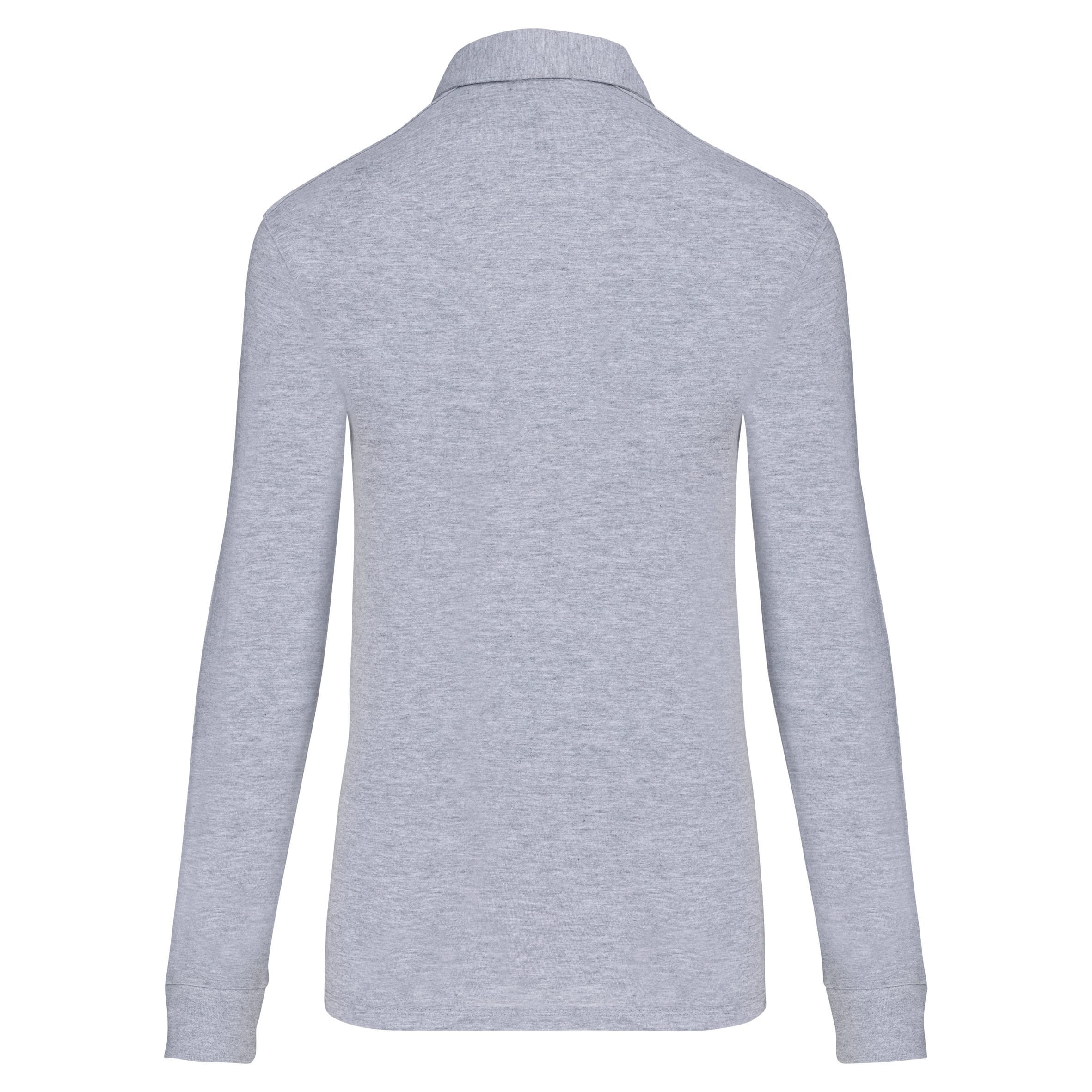 Damespolo lange mouwen van jersey