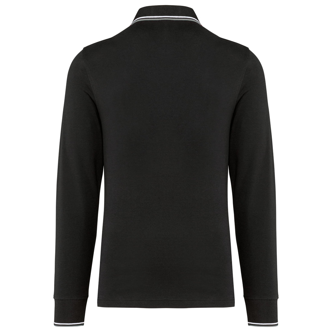 Heren polo van piquétricot met lange mouwen