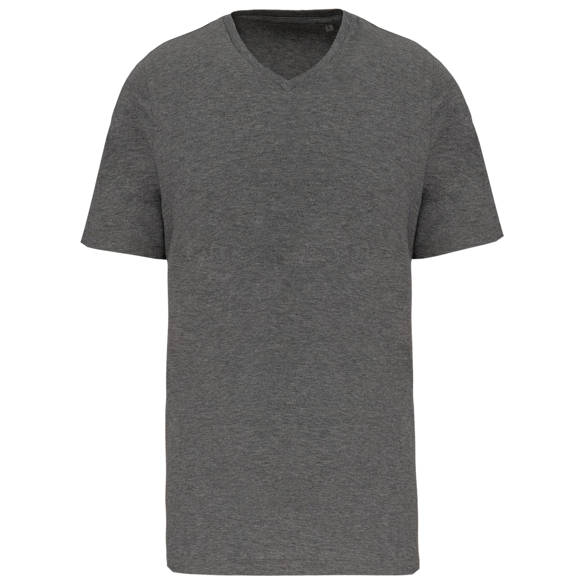 Heren-t-shirt Supima® V-hals korte mouwen