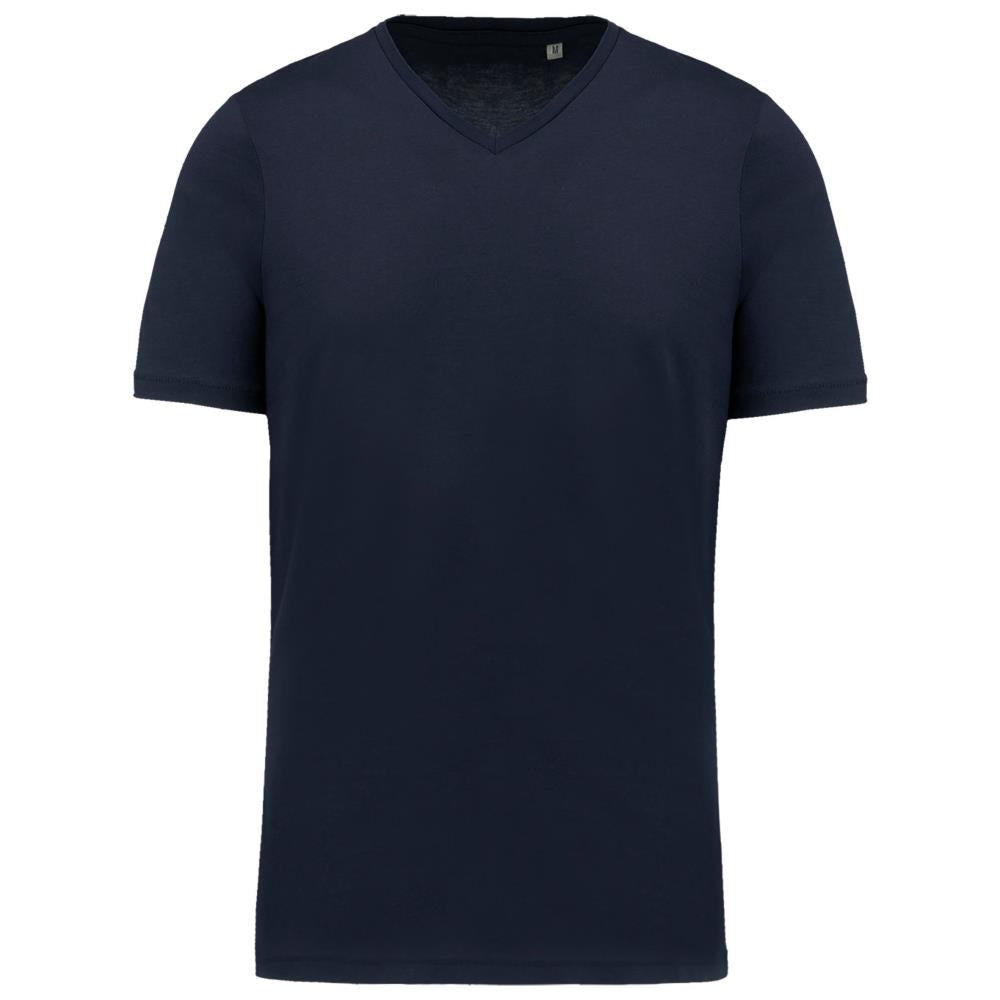 Heren-t-shirt Supima® V-hals korte mouwen