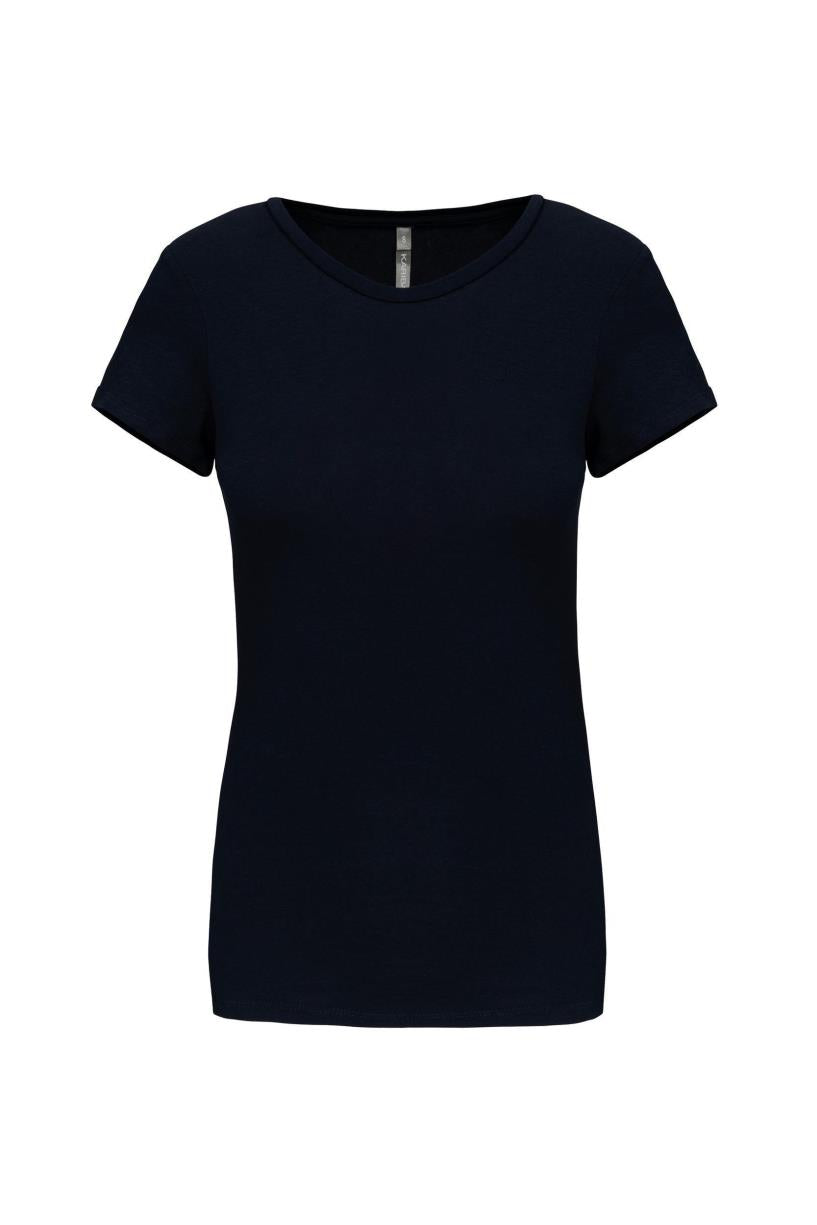 Dames-t-shirt ronde hals korte mouwen