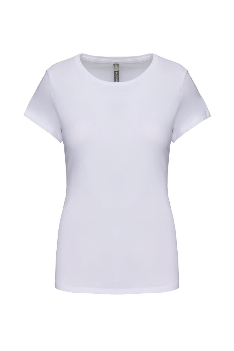 Dames-t-shirt ronde hals korte mouwen