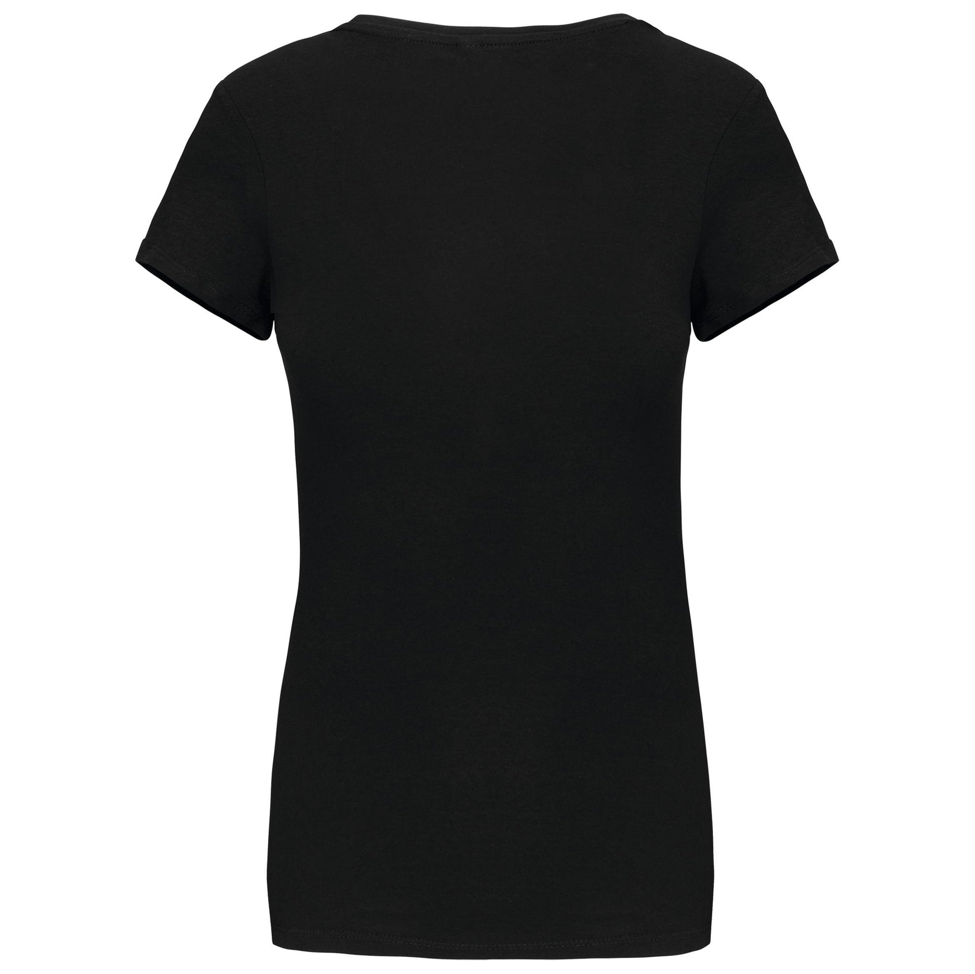 Dames-t-shirt V-hals korte mouwen