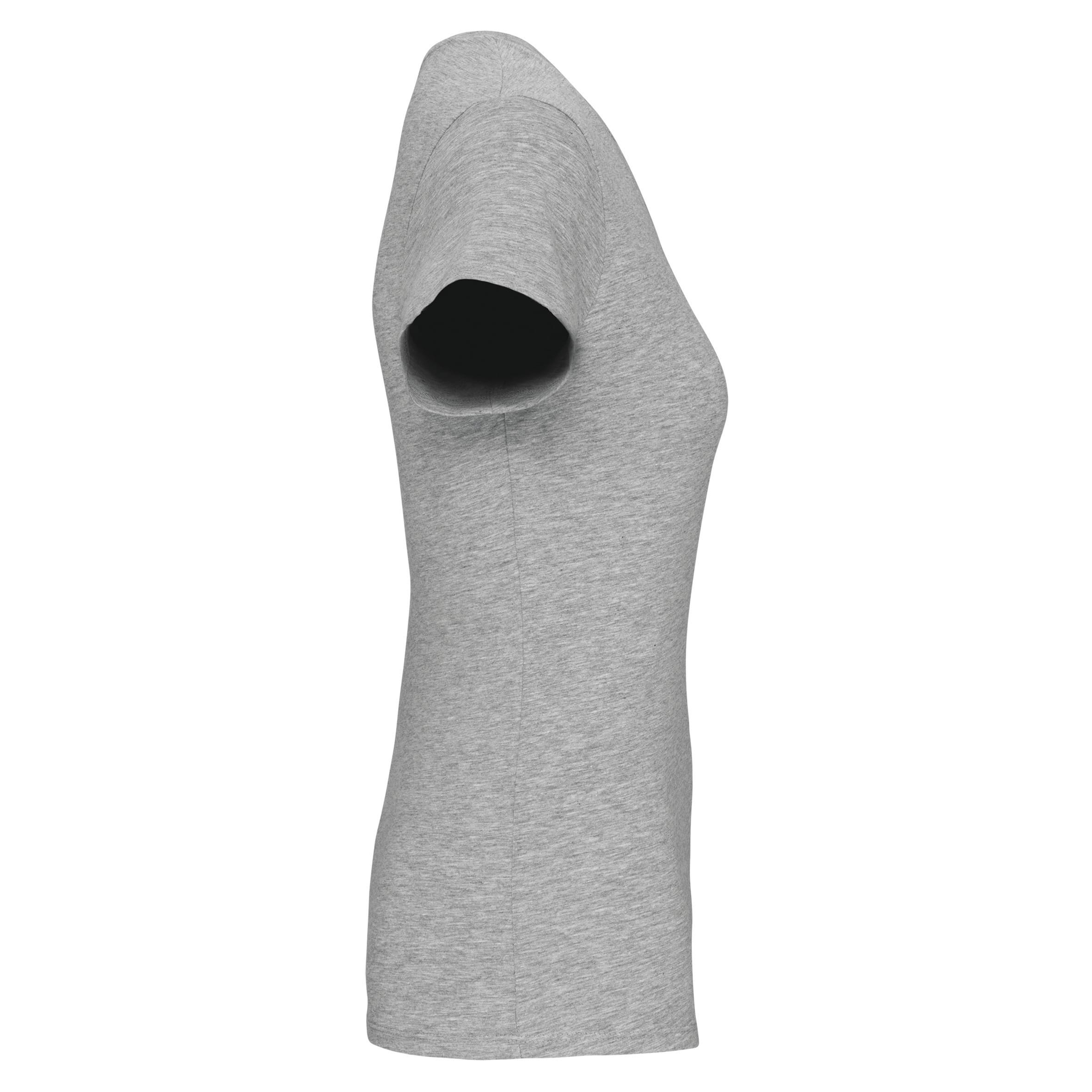 Dames-t-shirt V-hals korte mouwen